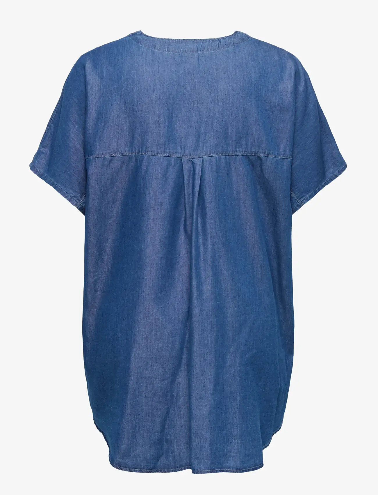 ONLY Carmakoma - CARBEA S/S TUNIC DNM GUA - tunikas - medium blue denim - 1