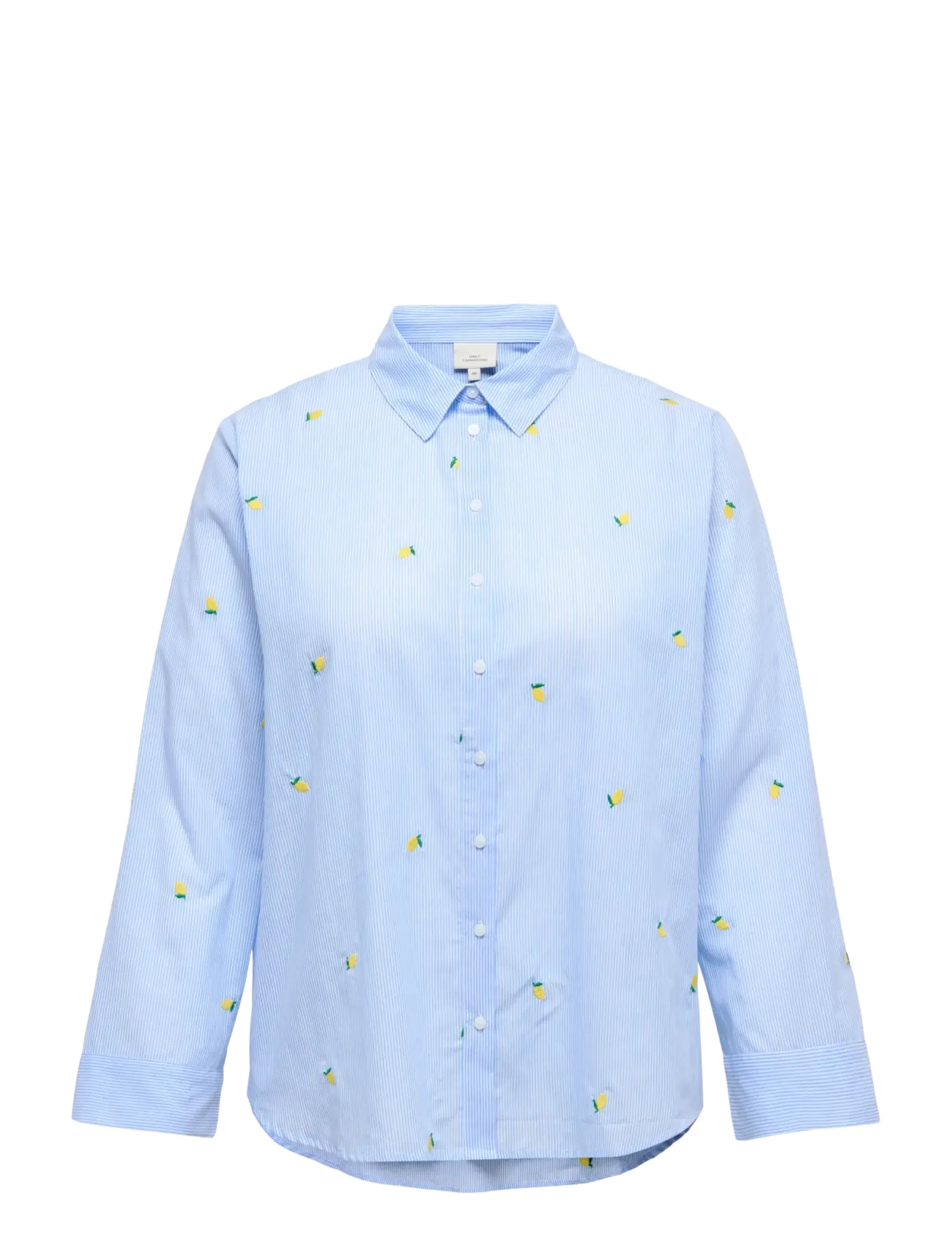 ONLY Carmakoma CARNEW LINA GRACE LS EMB SHIRT WVN - Kläder - SOFT CHAMBRAY / blue