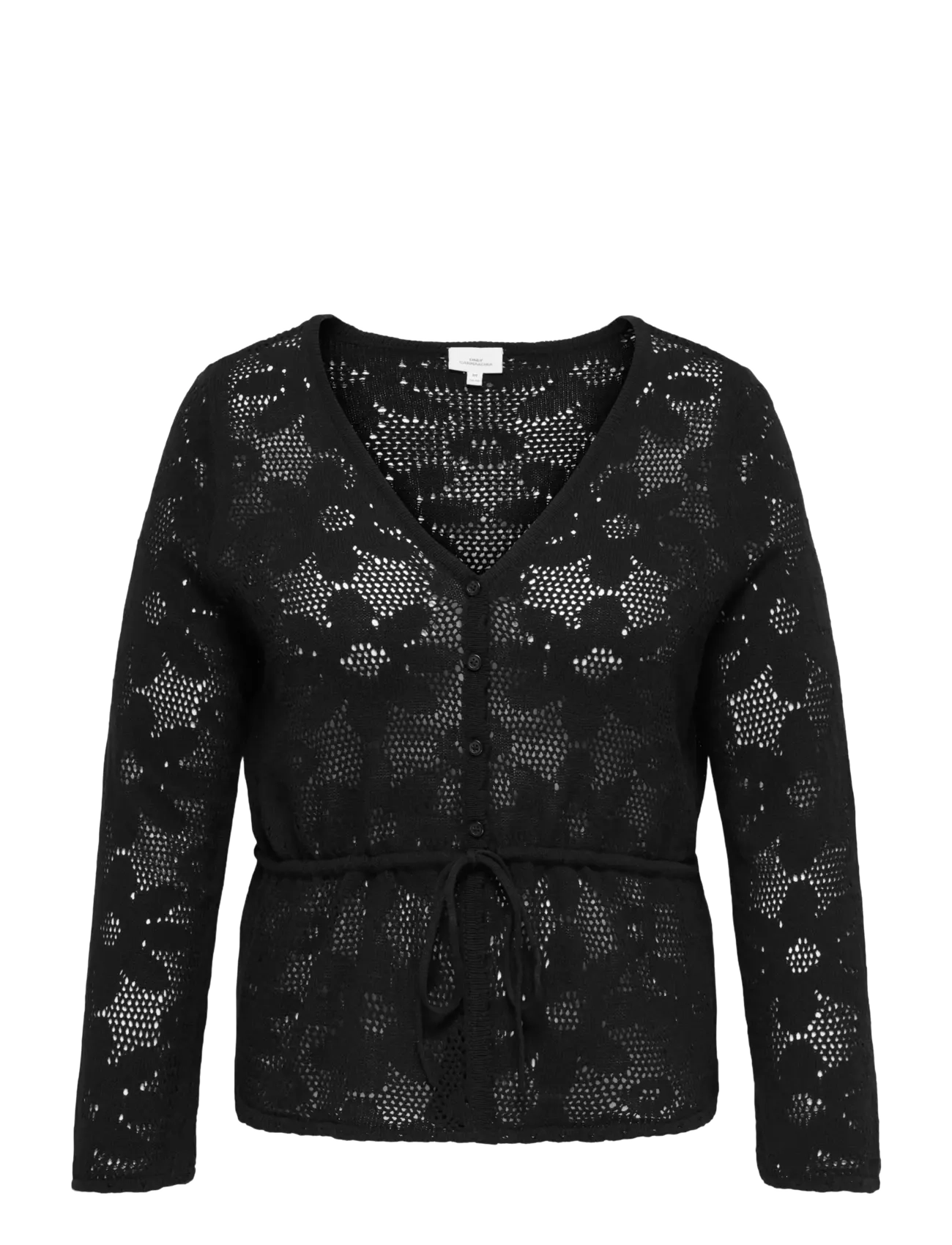 ONLY Carmakoma CARISABELLA LIFE NEW LS FITTED CARDI KNT - Transitional Layering - BLACK / black
