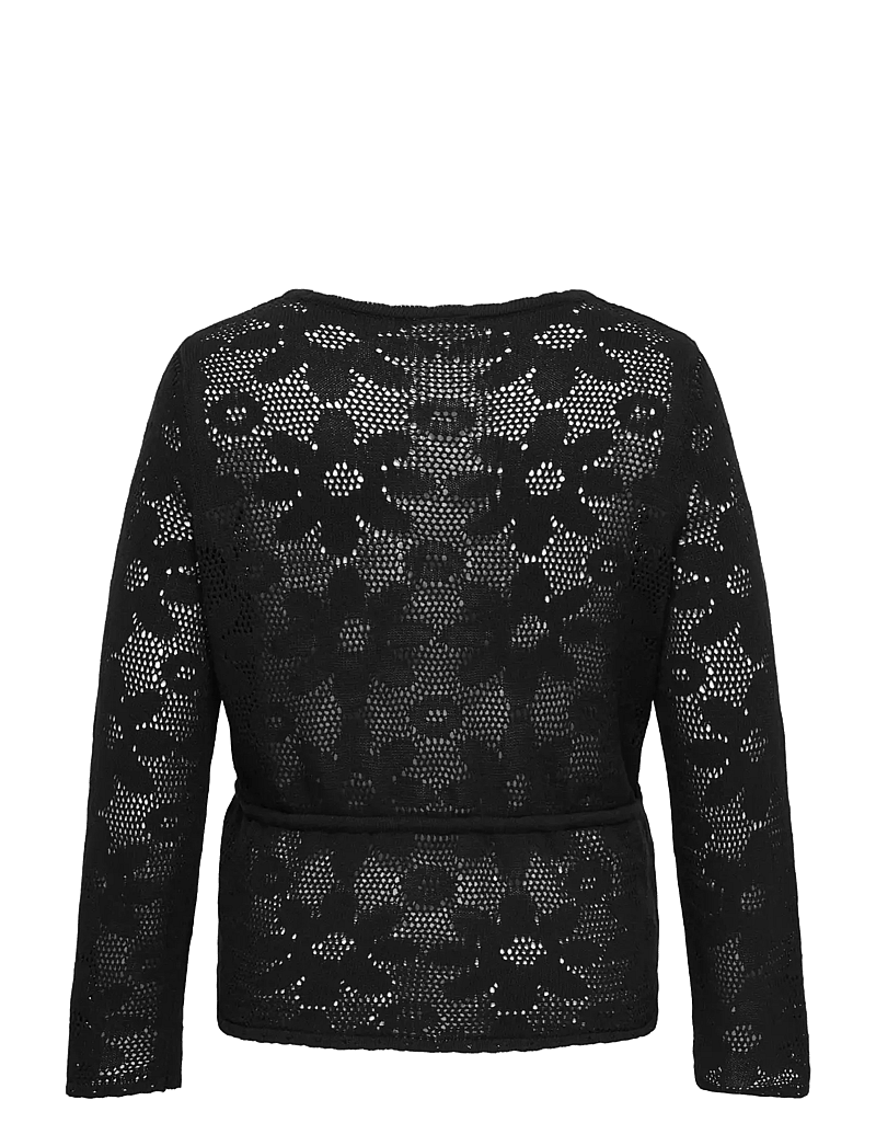 ONLY Carmakoma - CARISABELLA LIFE NEW LS FITTED CARDI KNT - cardigans - black - 2