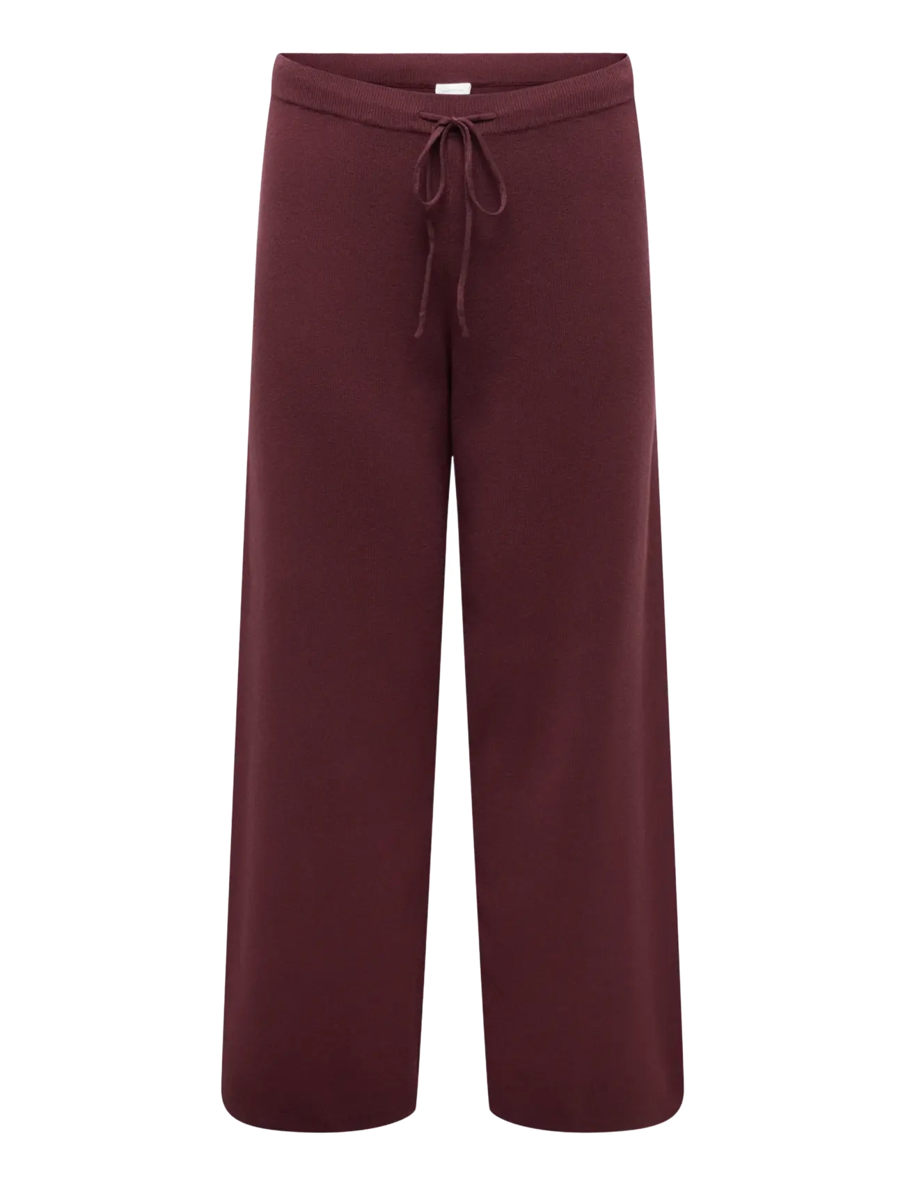 ONLY Carmakoma CARSITERI MW WIDE PANT KNT - Inspiration - FIG / burgundy