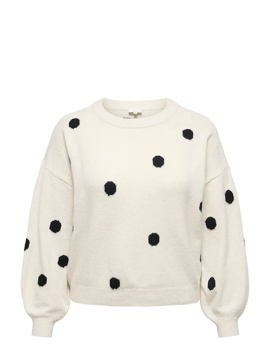 ONLY Carmakoma - CARRICA LS DETAIL O-NECK KNT - kampsunid - birch - 1