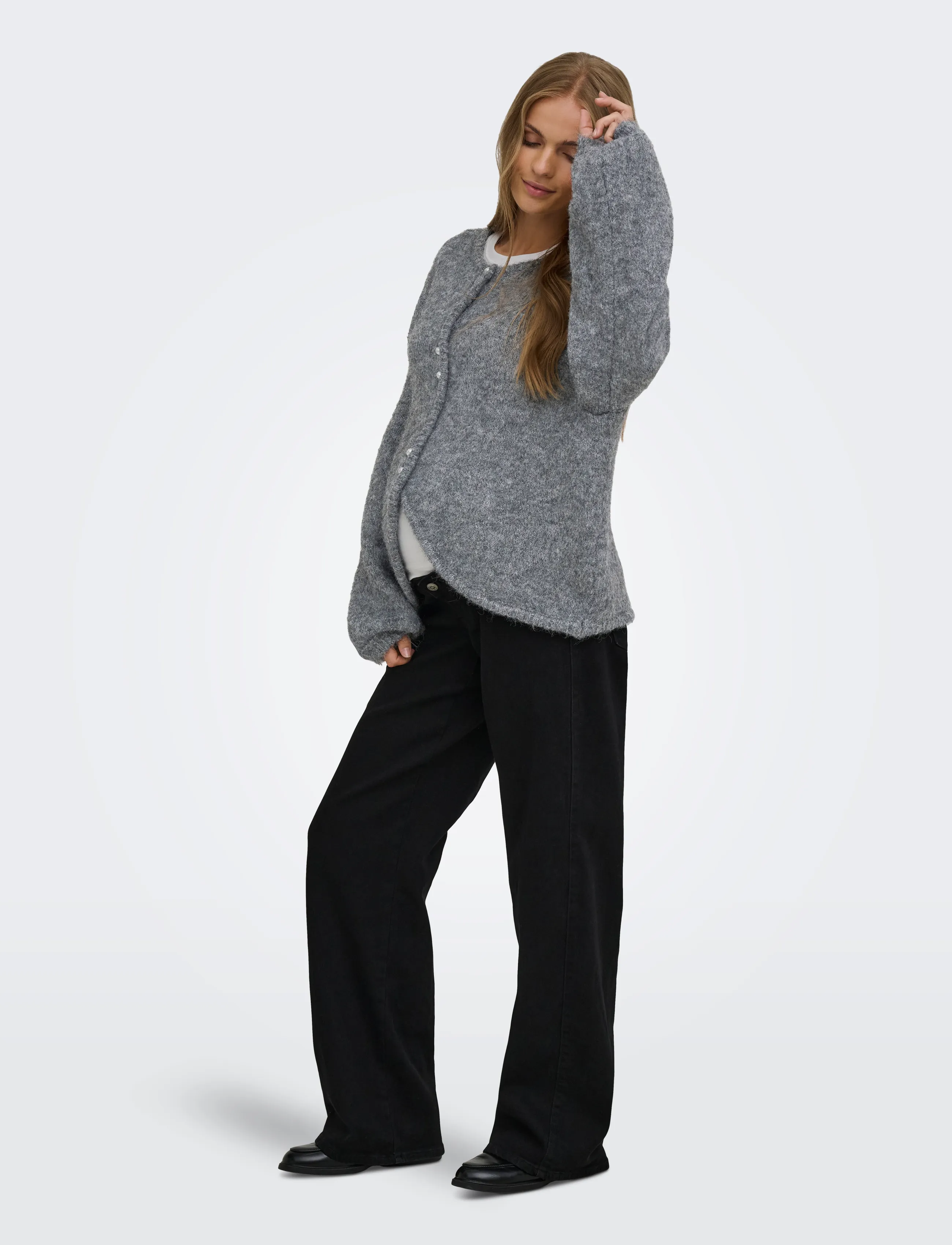 ONLY Carmakoma Carzaggie Button Oneck Cardi Knt koftor & cardigans dam – bild 7