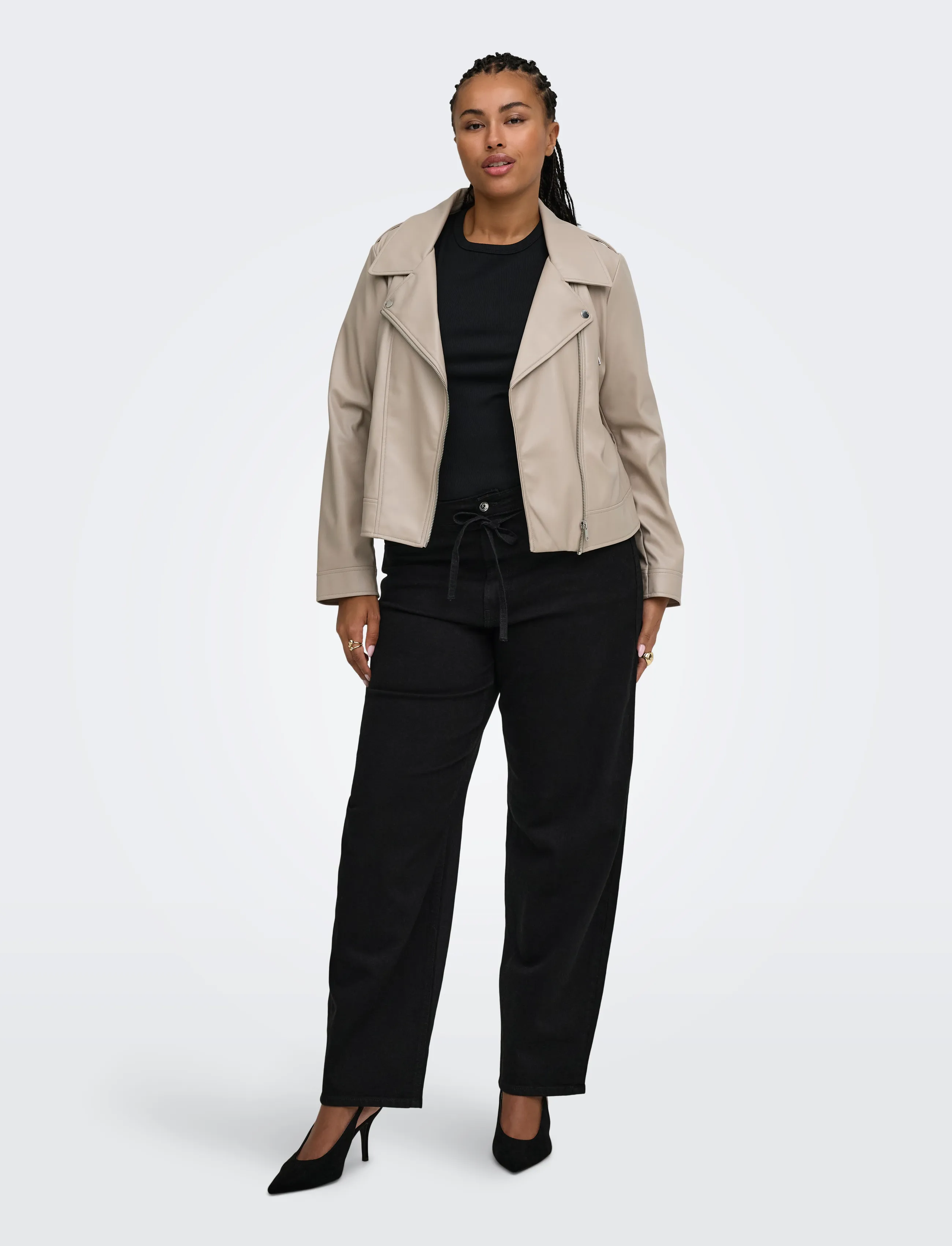 ONLY Carmakoma - CARGIANNA MW STRAIGHT AZ756 DNM NOOS - black denim - 4