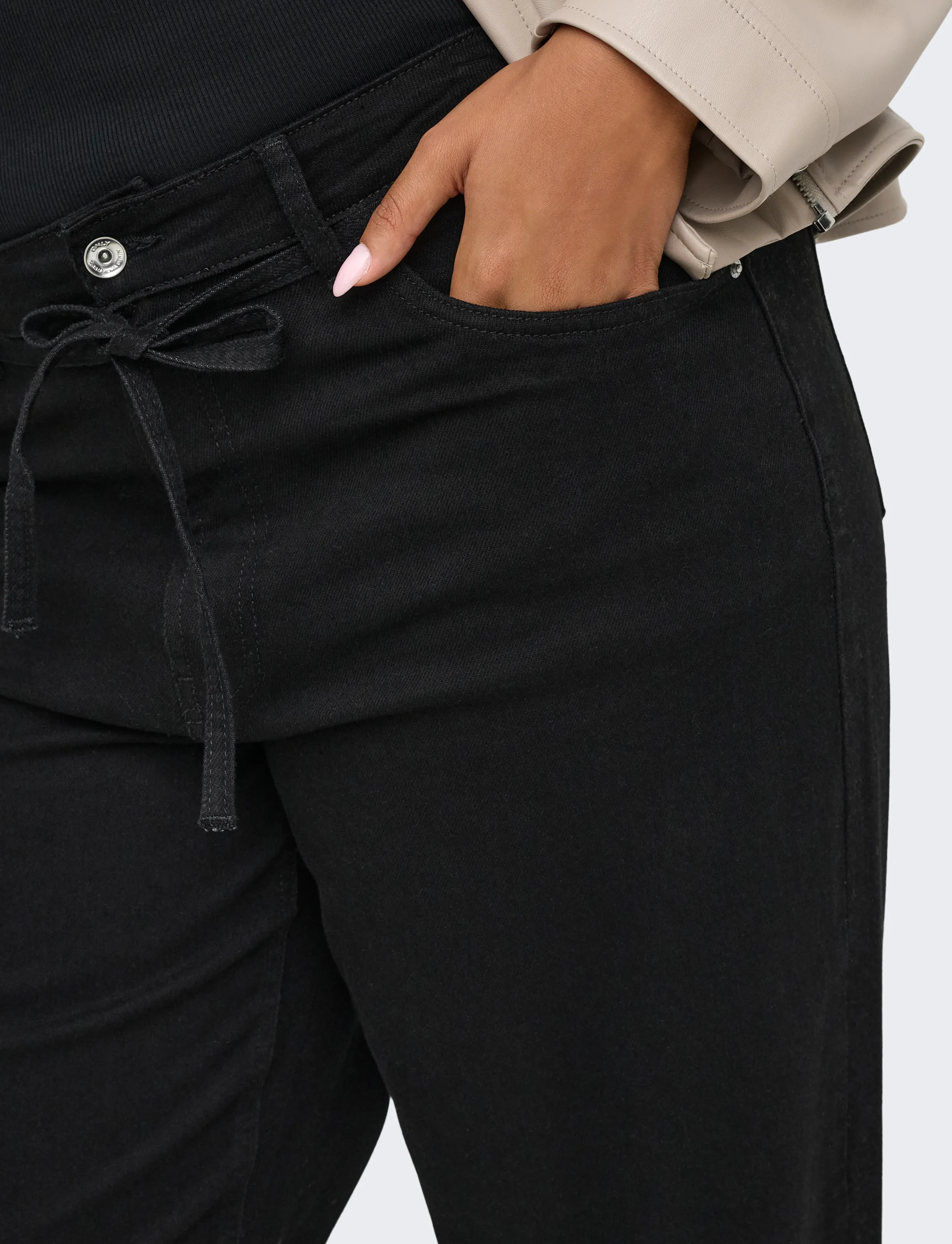 ONLY Carmakoma - CARGIANNA MW STRAIGHT AZ756 DNM NOOS - black denim - 5