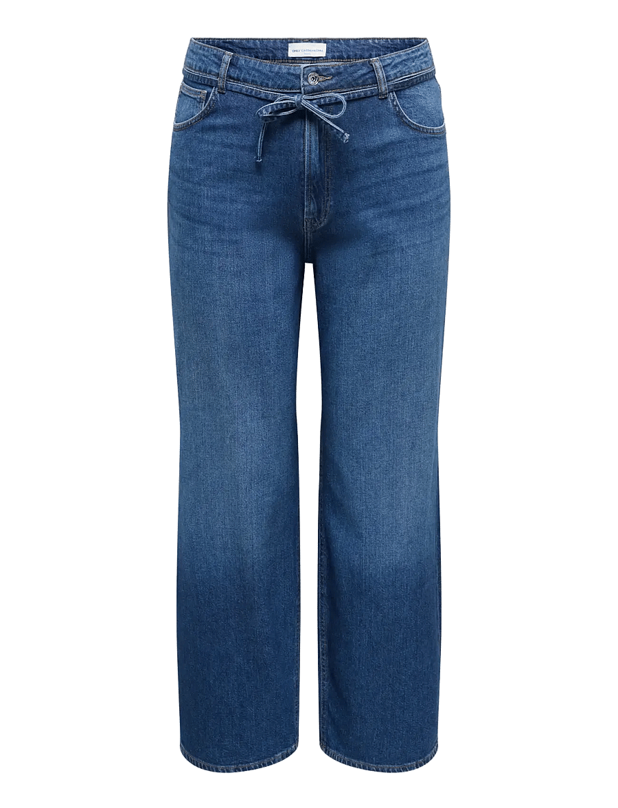 ONLY Carmakoma - CARGIANNA MW STRAIGHT DNM BOX NOOS - sirge säärega teksad - dark blue denim - 1