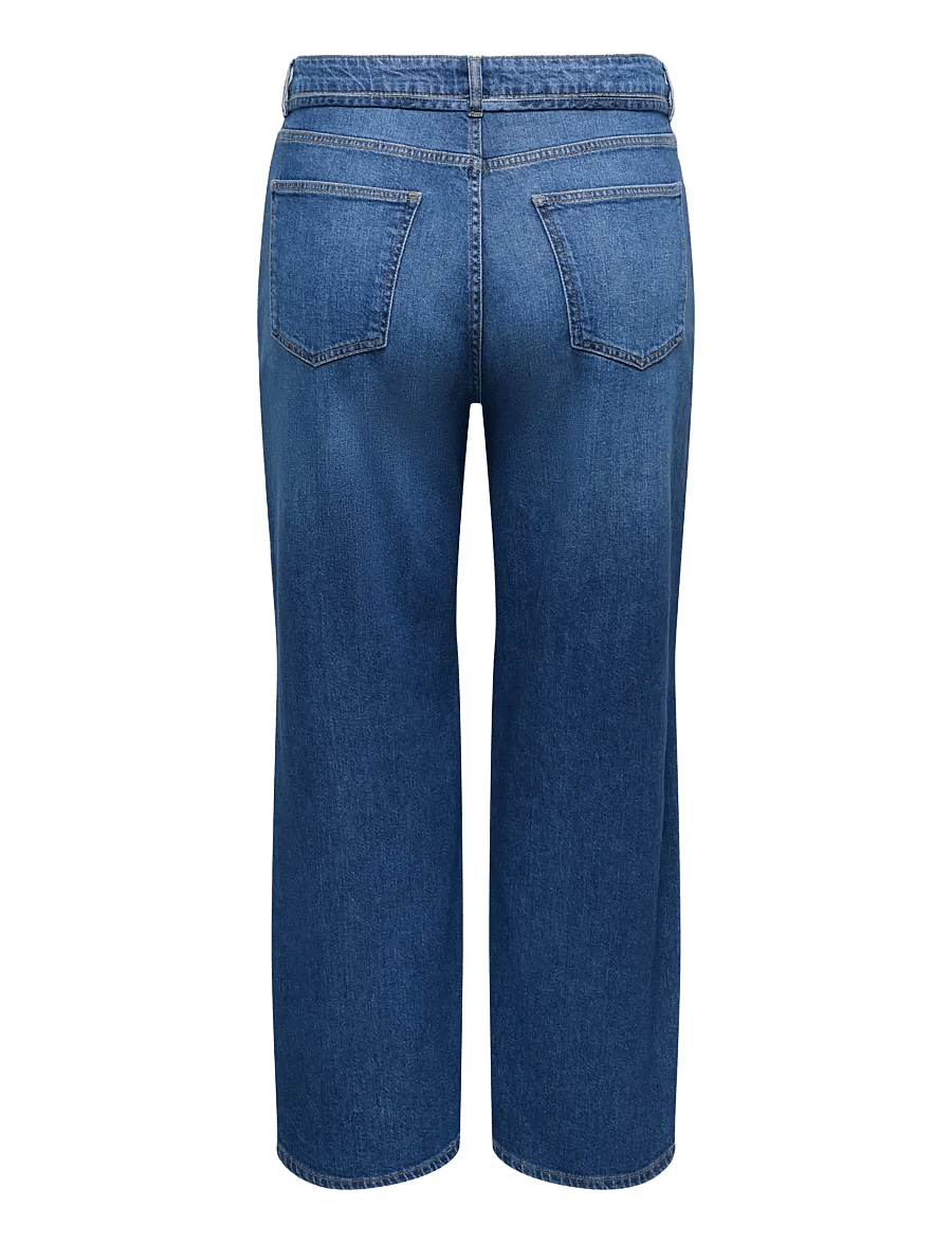 ONLY Carmakoma - CARGIANNA MW STRAIGHT DNM BOX NOOS - sirge säärega teksad - dark blue denim - 2