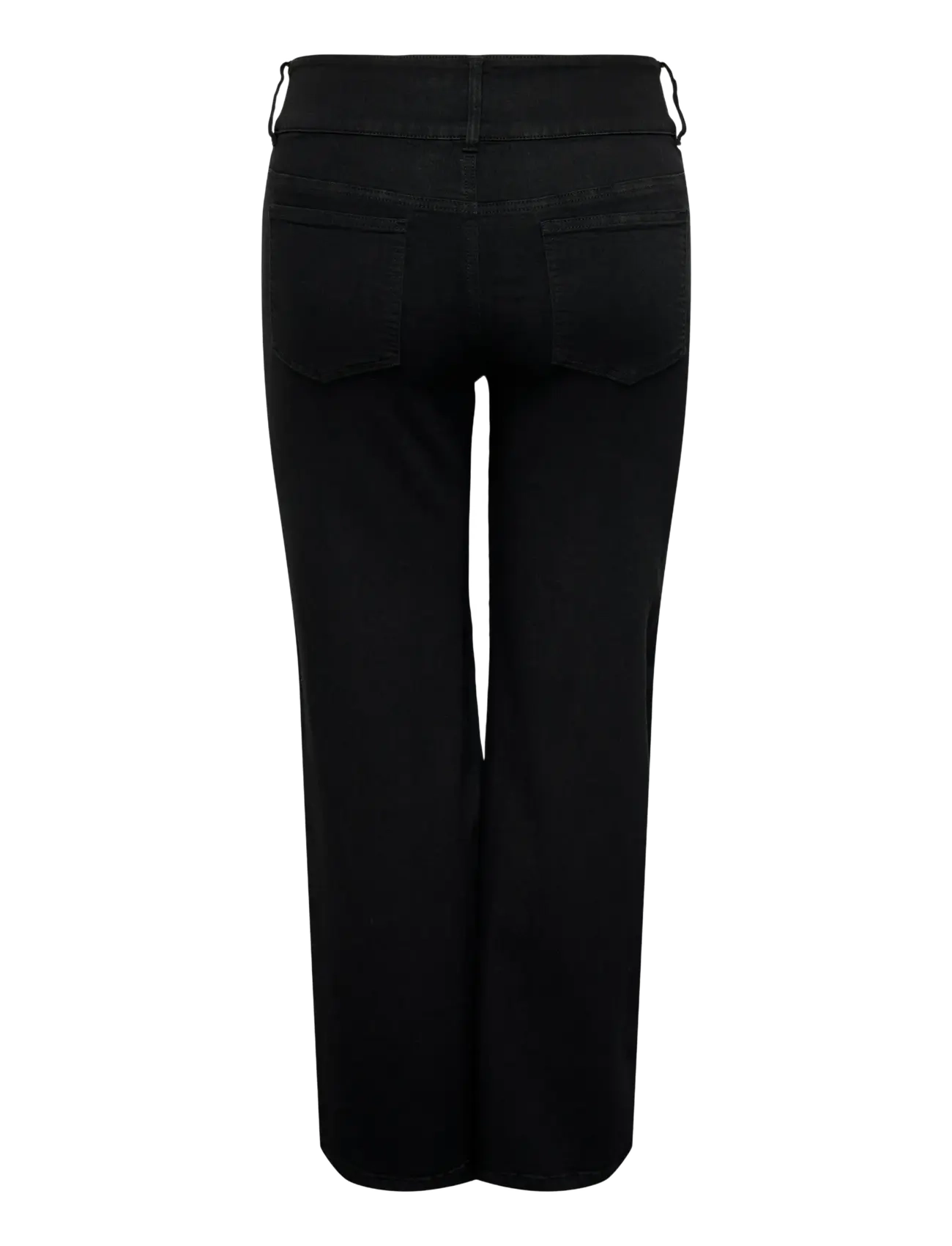 ONLY Carmakoma - CARANNA HW WIDE BLACK DNM NOOS - brede jeans - black denim - 2