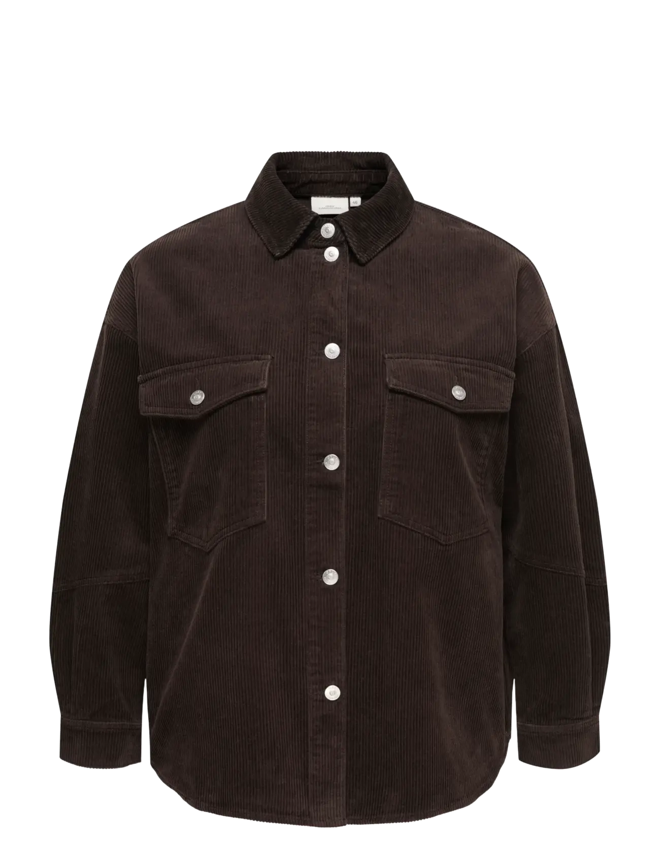 ONLY Carmakoma CARTIGGY L/S CORD SHACKET PNT NOOS - ONLY Carmakoma - GANACHE / brown