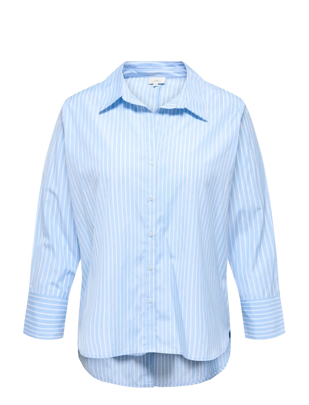 ONLY Carmakoma CAROREGON ALVA LS BACK BTN SHIRT WVN - Kläder - SOFT CHAMBRAY / blue
