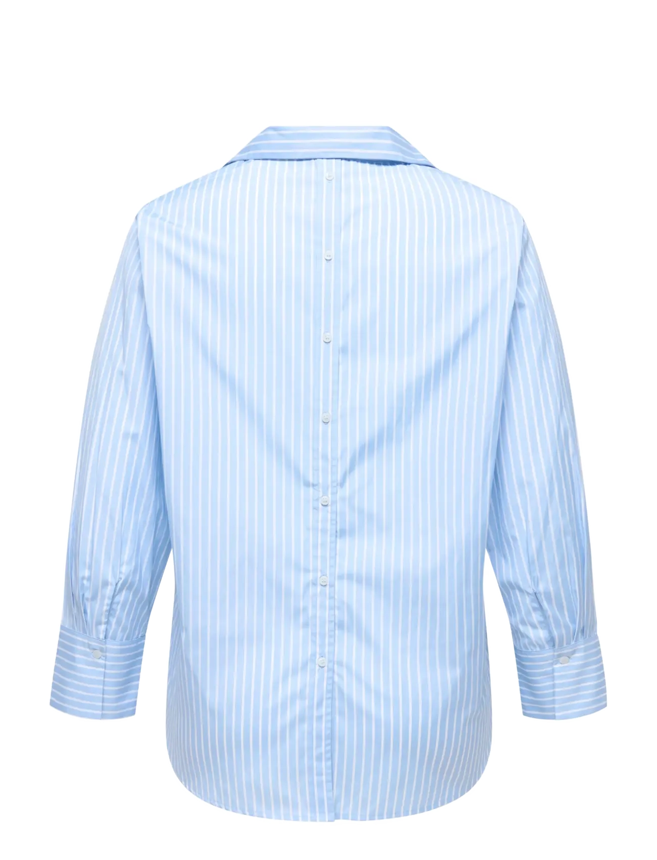 ONLY Carmakoma - CAROREGON ALVA LS BACK BTN SHIRT WVN - långärmade skjortor - soft chambray - 2