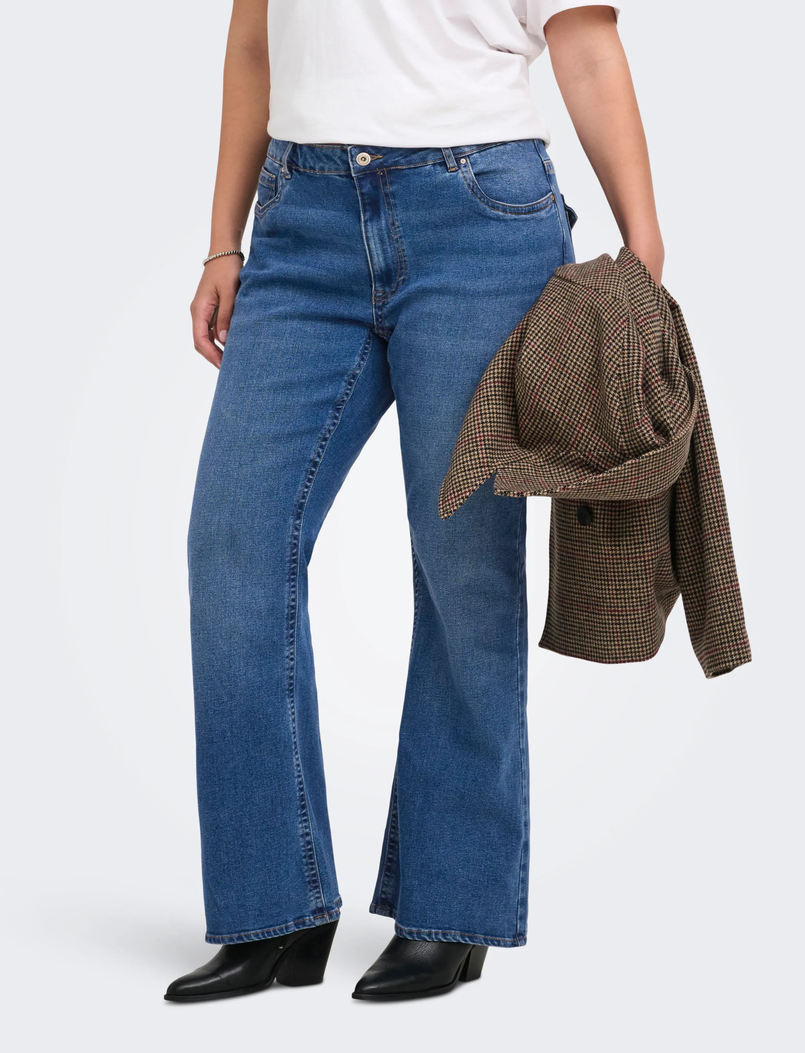 ONLY Carmakoma CARPHOEBE REG BACK POC FLA PIM852 NOOS - Inspiration - MEDIUM BLUE DENIM / blue