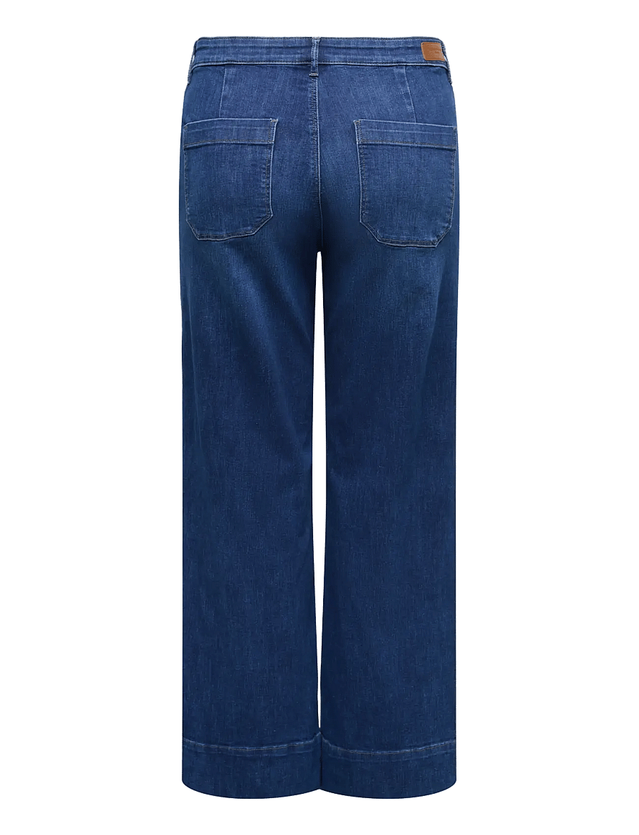 ONLY Carmakoma - CARMADISON-WAUW HW POCKET WIDE BOX NOOS - dark blue denim - 2