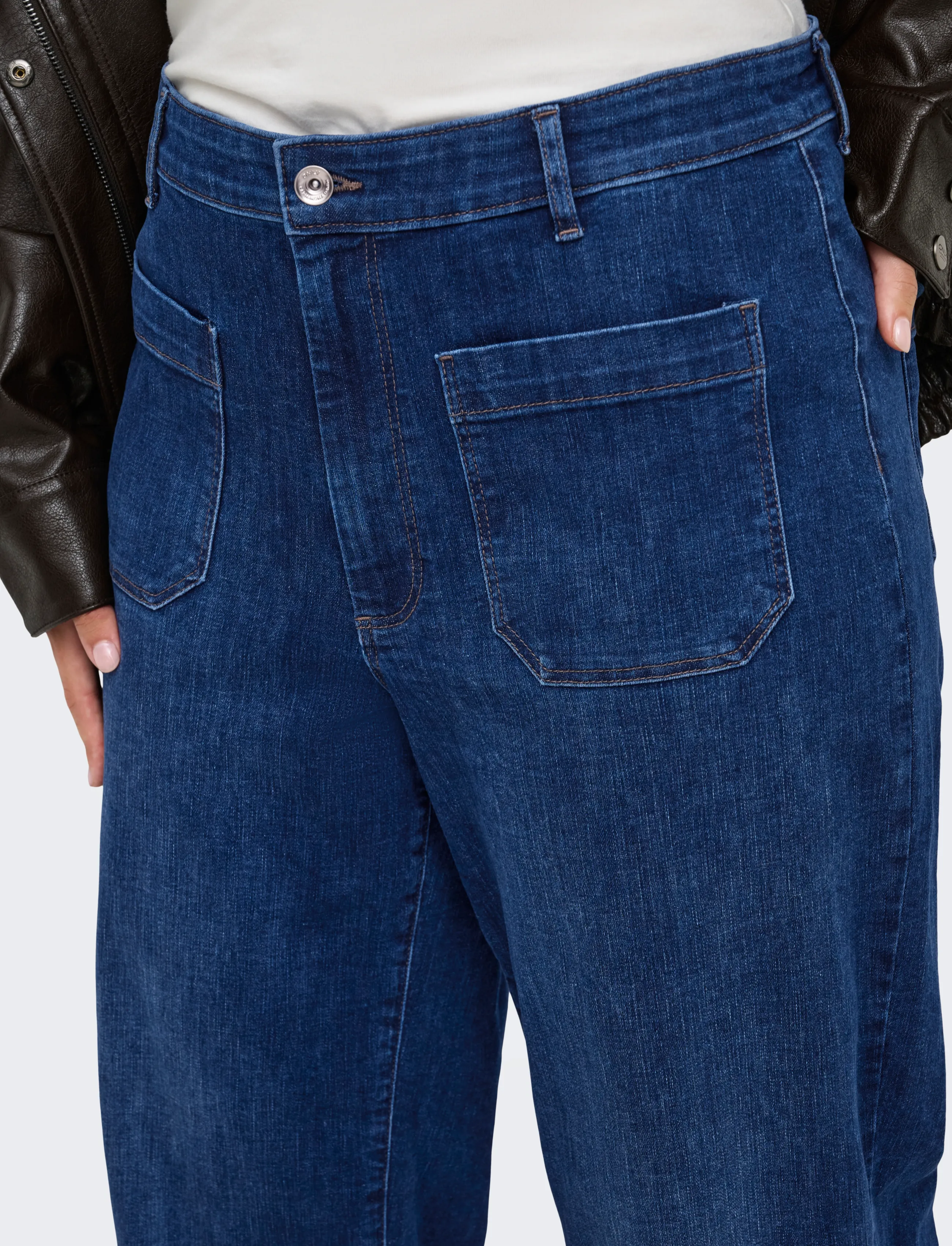 ONLY Carmakoma Carmadison-Wauw Hw Pocket Wide Box Noos jeans dam – bild 6