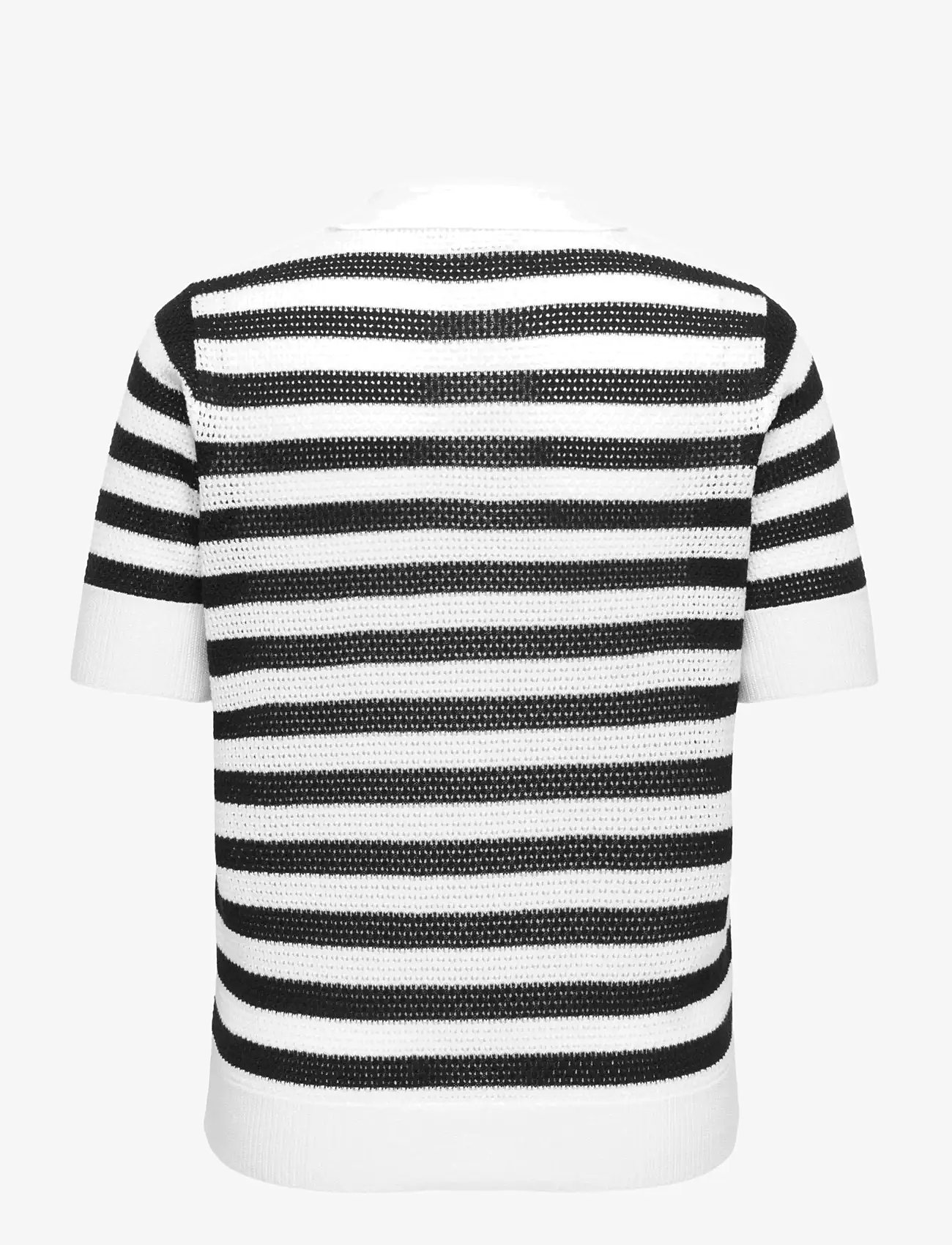 ONLY Carmakoma - CARDIANA SS POLO PULLOVER KNT - sviitrid - cloud dancer - 1