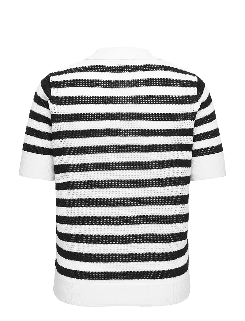 ONLY Carmakoma - CARDIANA SS POLO PULLOVER KNT - sviitrid - cloud dancer - 1