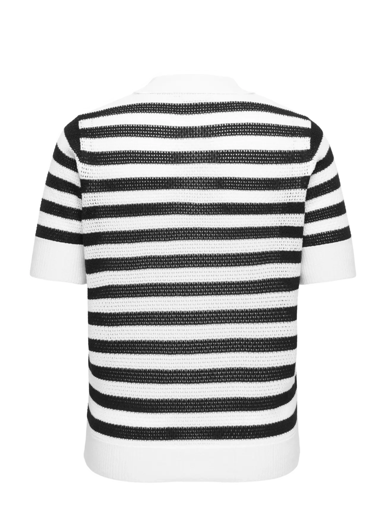 ONLY Carmakoma - CARDIANA SS POLO PULLOVER KNT - stickade tröjor - cloud dancer - 1
