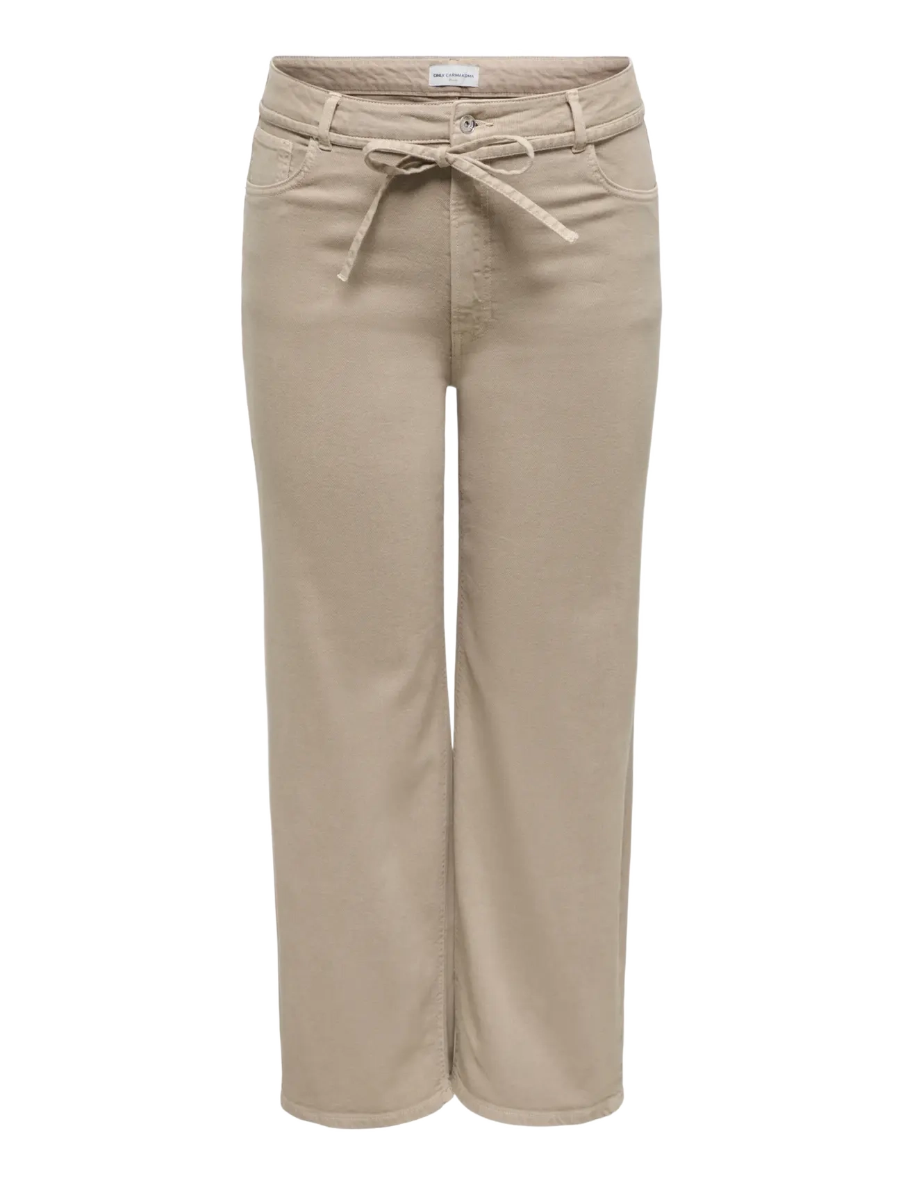 ONLY Carmakoma CARHILLA GIANNA MW STRAIGHT PANT - Teksad - SILVER MINK / brown