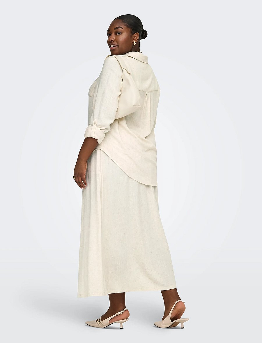 ONLY Carmakoma - CARSIESTA LONG SKIRT WVN NOOS - midi-röcke - moonbeam - 3