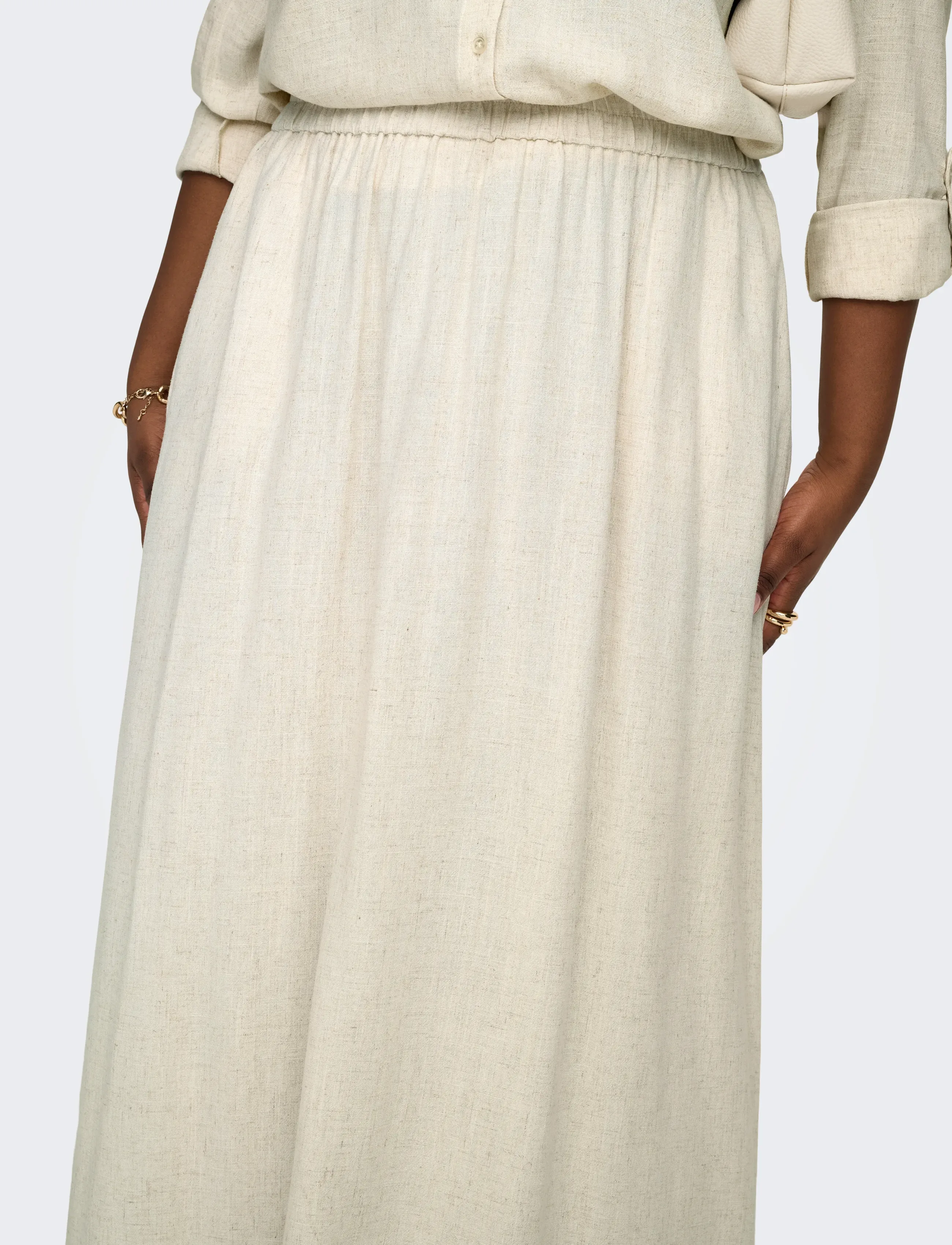 ONLY Carmakoma Carsiesta Long Skirt Wvn Noos maxikjolar dam – bild 6