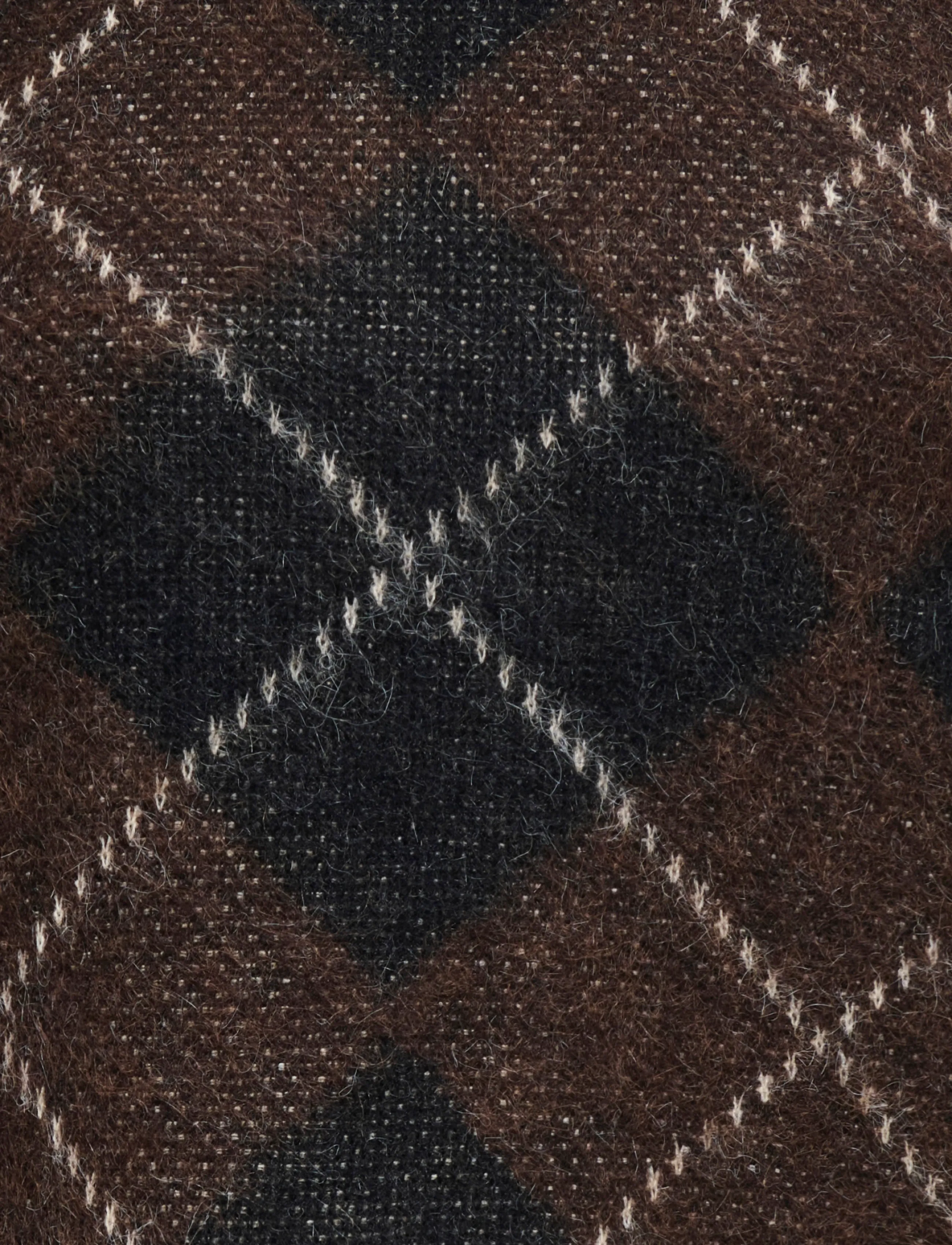 ONLY Carmakoma - CARNOEME LS PATTERN O-NECK KNT - pullover - coffee bean - 2