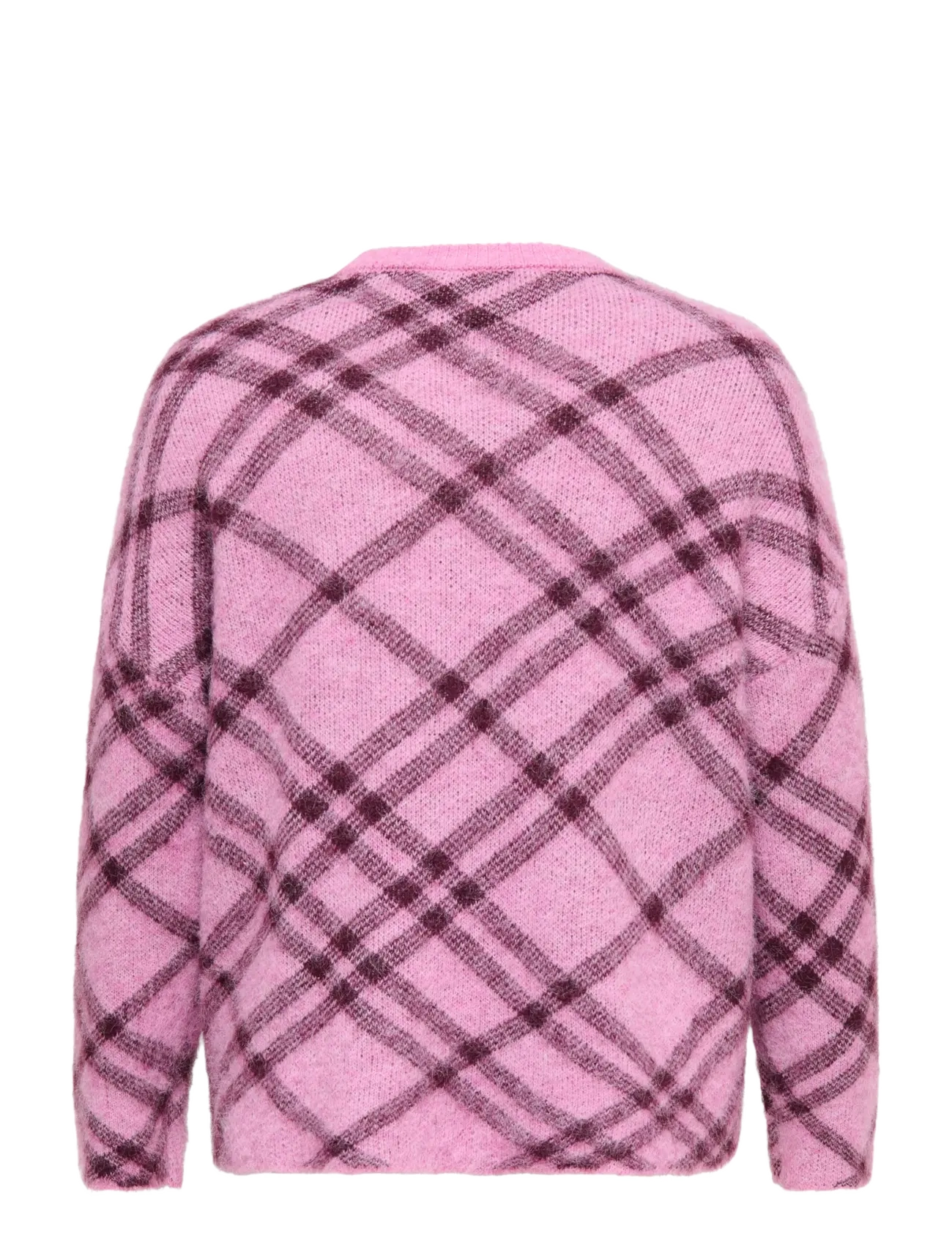 ONLY Carmakoma - CARNOEME LS PATTERN O-NECK KNT - kampsunid - cyclamen - 2