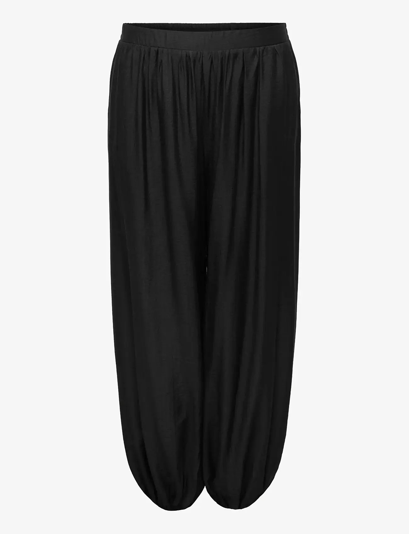 ONLY Carmakoma - CARCAMILLE HAREM PANT WVN - barrel trousers - black - 1