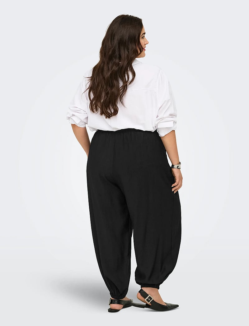 ONLY Carmakoma - CARCAMILLE HAREM PANT WVN - barrel trousers - black - 3