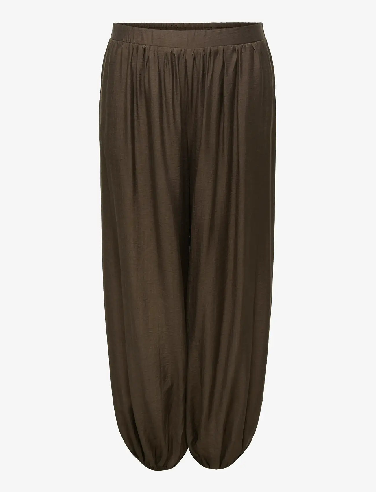 ONLY Carmakoma - CARCAMILLE HAREM PANT WVN - barrel-bukser - chocolate martini - 1