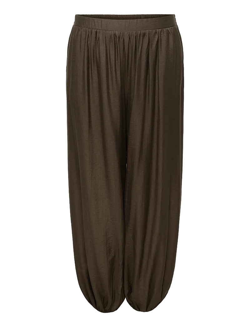 ONLY Carmakoma - CARCAMILLE HAREM PANT WVN - barrel-bukser - chocolate martini - 1