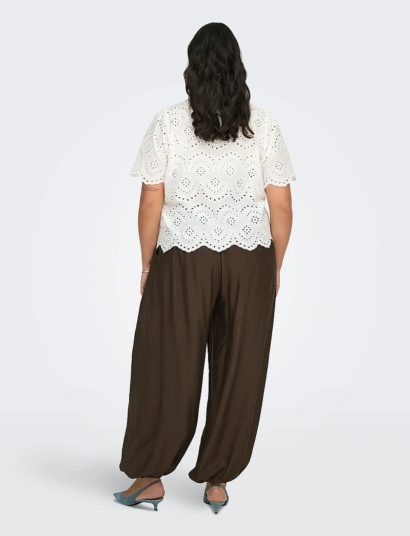 ONLY Carmakoma - CARCAMILLE HAREM PANT WVN - barrel-bukser - chocolate martini - 3