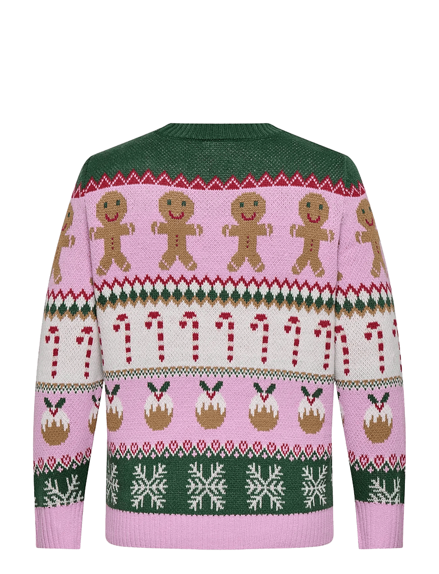 ONLY Carmakoma - CARXMAS HO LS O-NECK KNT - pullover - phalaenopsis - 2