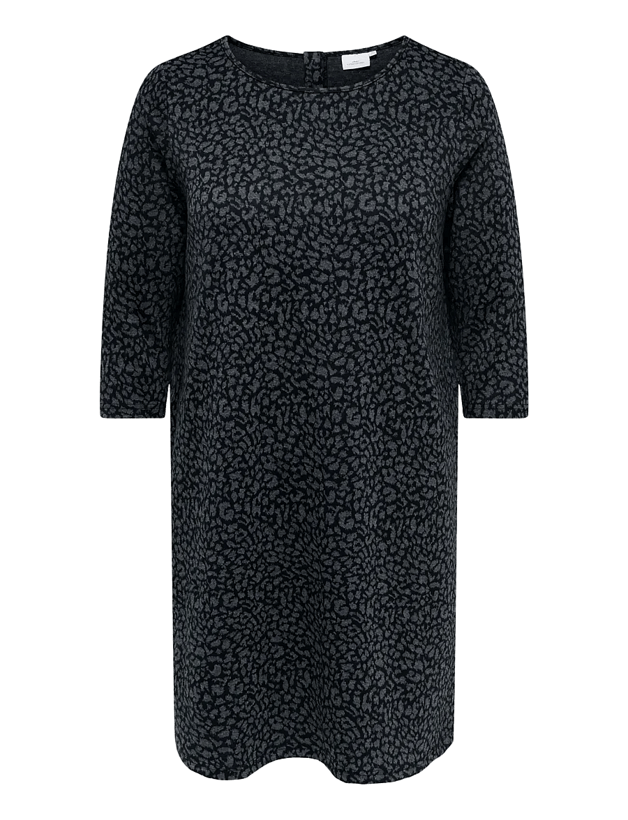 ONLY Carmakoma - CARMARRY MARTHA 3/4 MIDI DRESS JRS - midi kjoler - black - 0