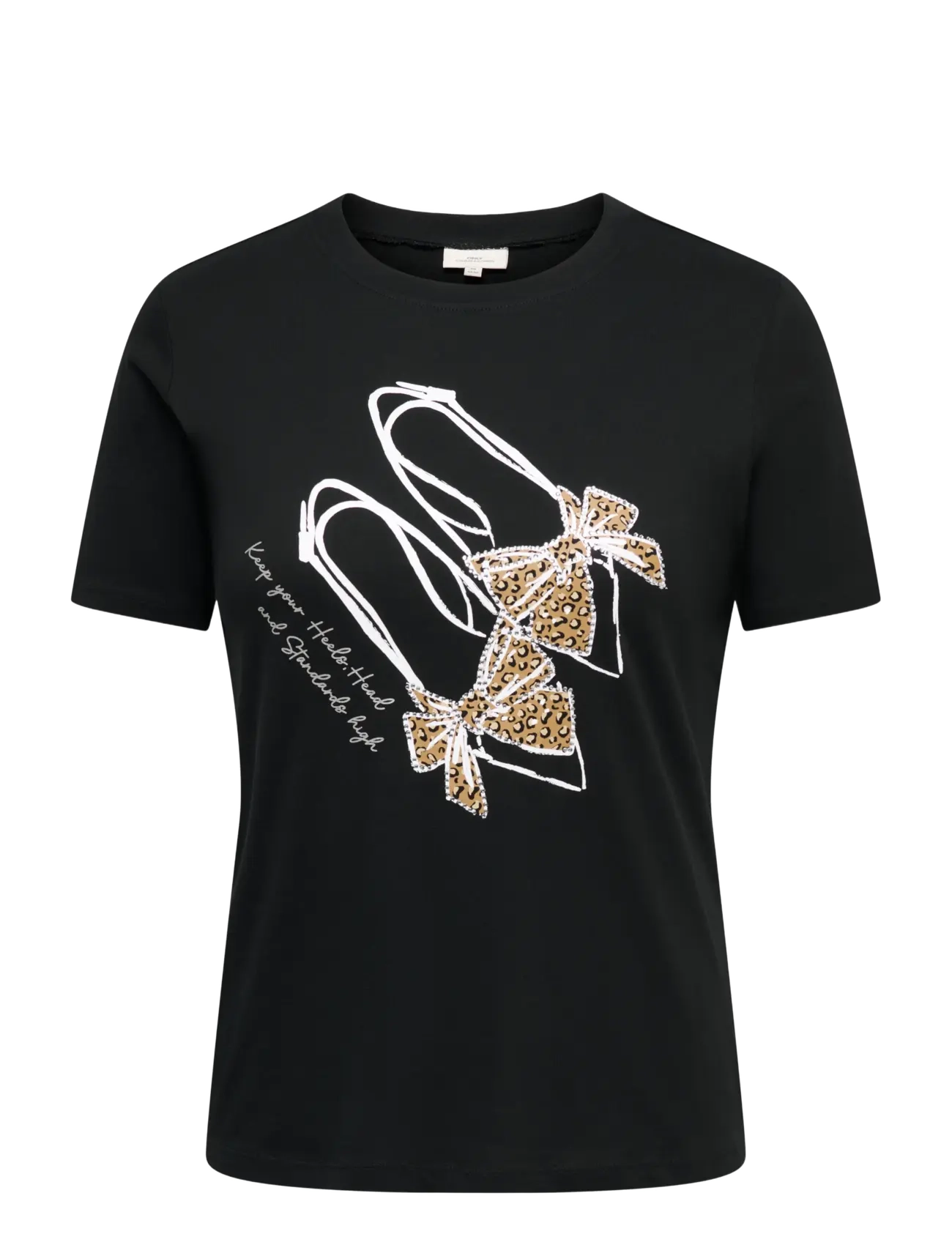 ONLY Carmakoma CARBEAU S/S O-NECK JEANS TEE JRS - Sommer i byen - BLACK / black