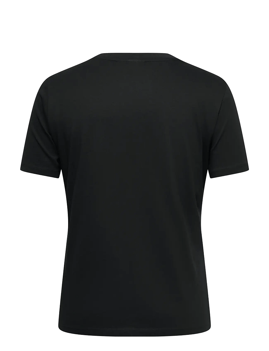 ONLY Carmakoma - CARBEAU S/S O-NECK JEANS TEE JRS - t-shirts - black - 1