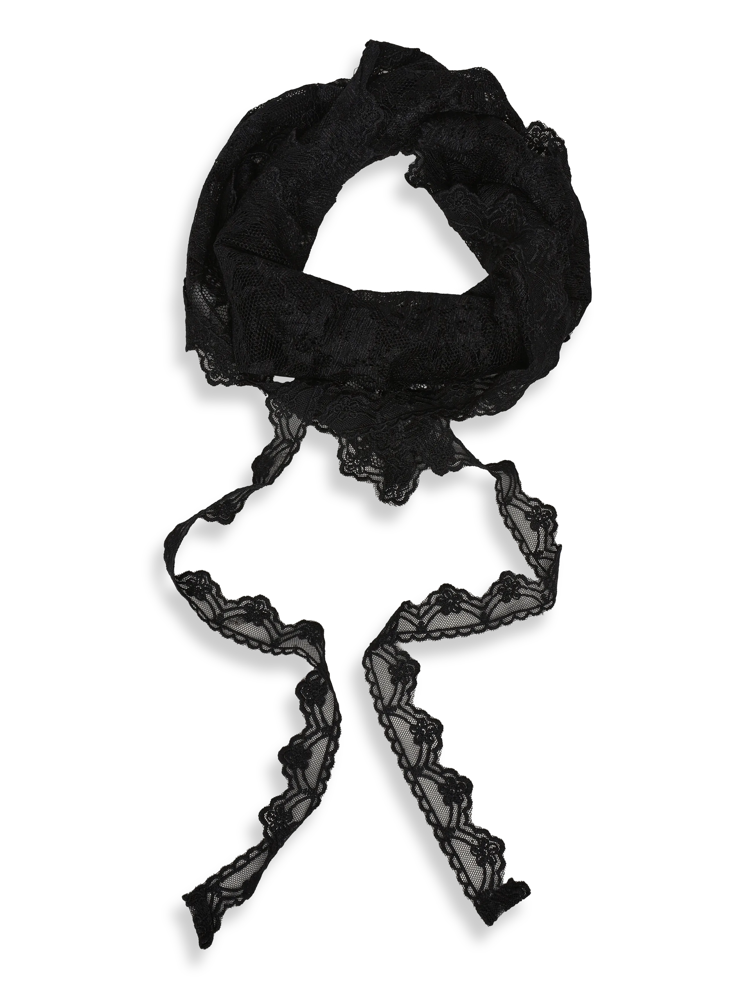 ONLY Carmakoma CARSOF LACE SCARF WVN EX - Aksessuaarid - BLACK / black