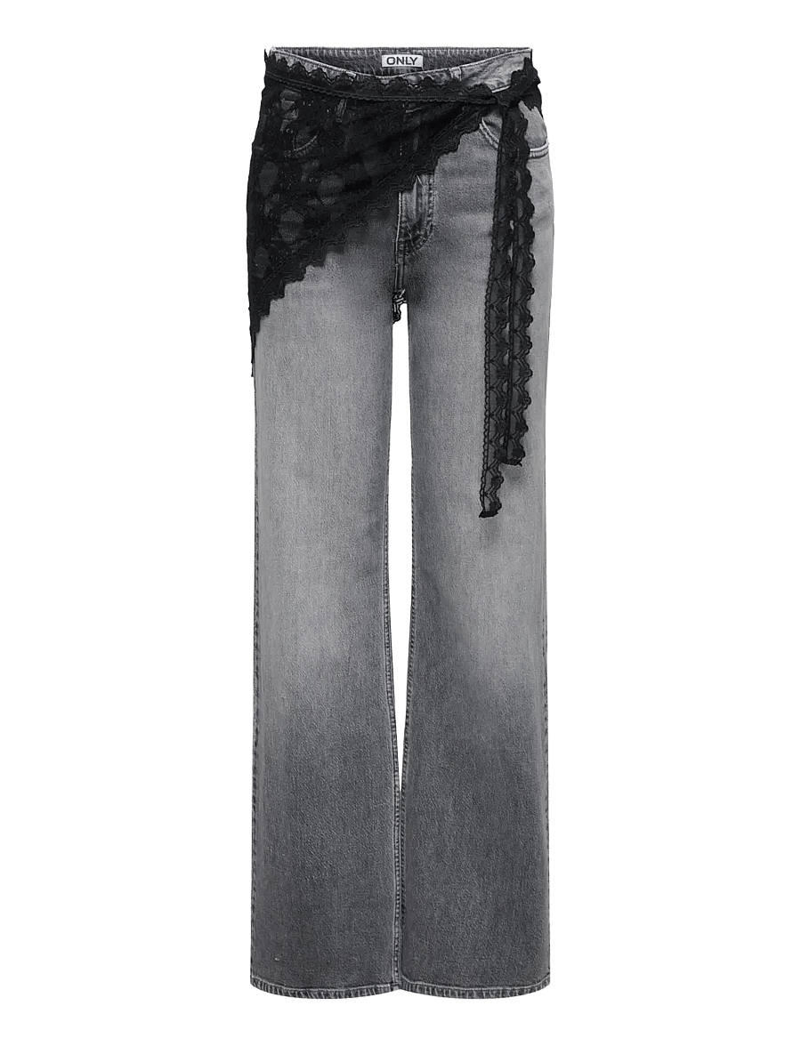 ONLY Carmakoma - CARSOF LACE SCARF WVN EX - tynde tørklæder - black - 0