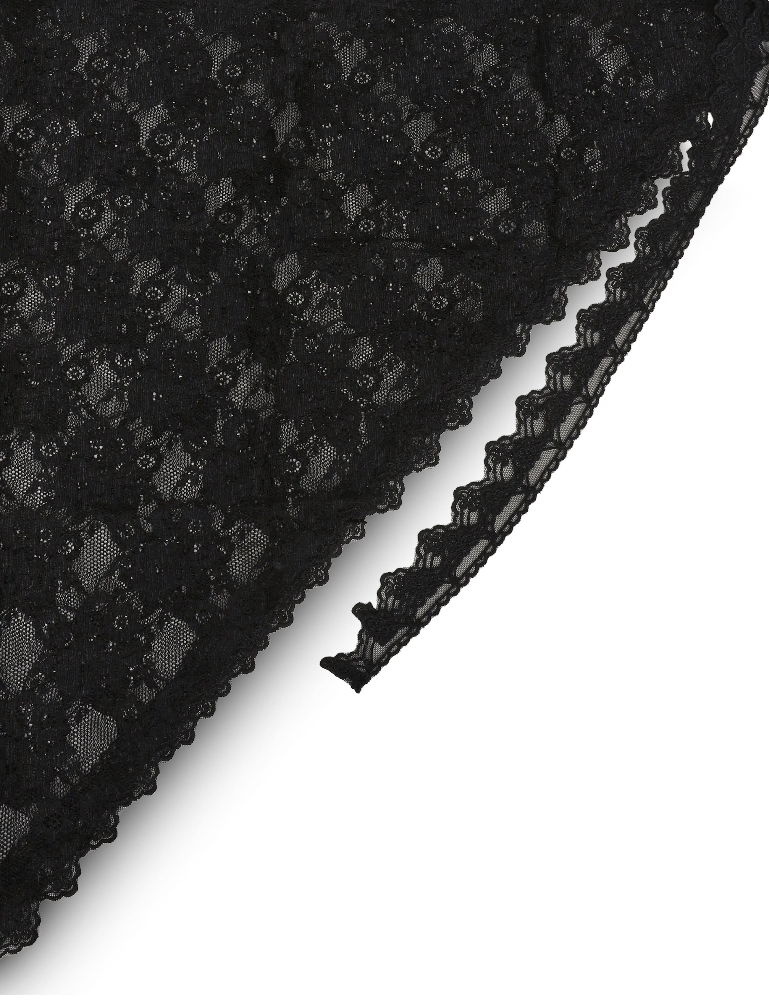 ONLY Carmakoma - CARSOF LACE SCARF WVN EX - tynde tørklæder - black - 1