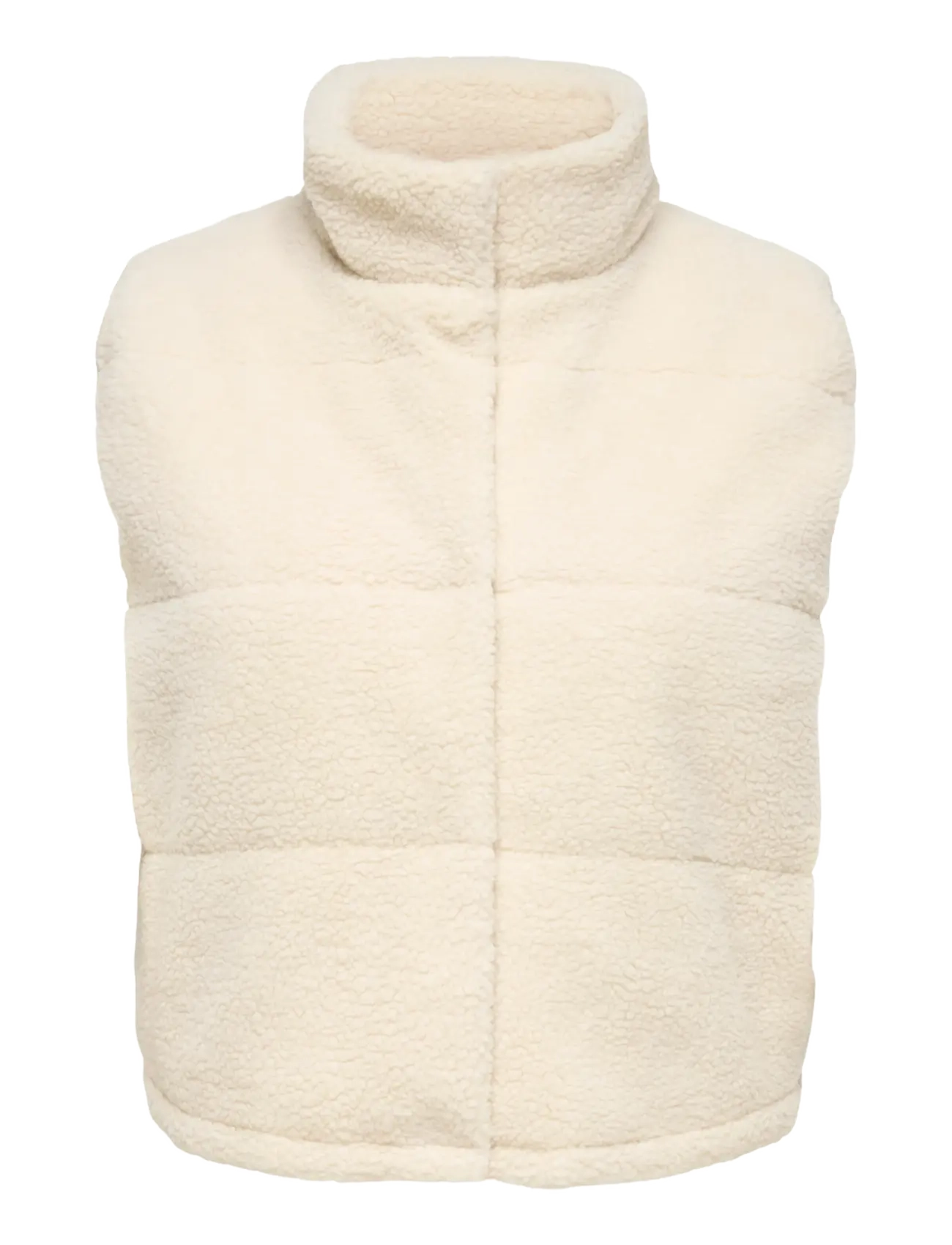 ONLY Carmakoma CARSANDRA TEDDY WAISTCOAT OTW NOOS - ONLY Carmakoma - PUMICE STONE / cream