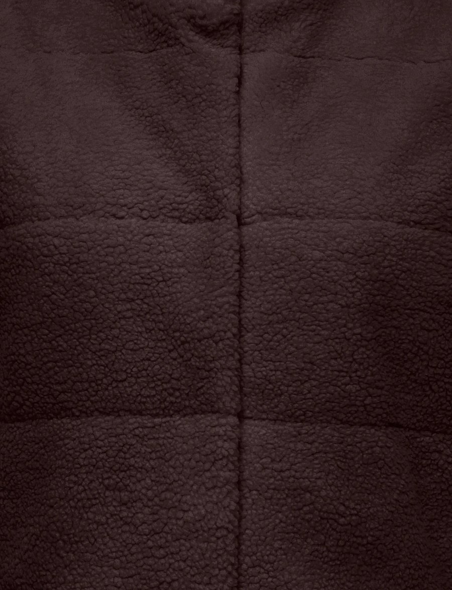 ONLY Carmakoma - CARSANDRA TEDDY WAISTCOAT OTW NOOS - fleece- och teddyvästar - seal brown - 2