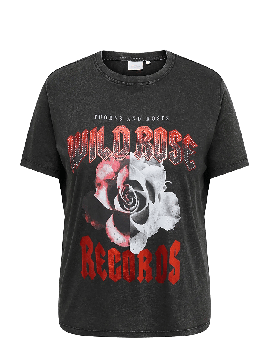ONLY Carmakoma - CARROXY S/S REG O-NECK TEE JRS - black - 0