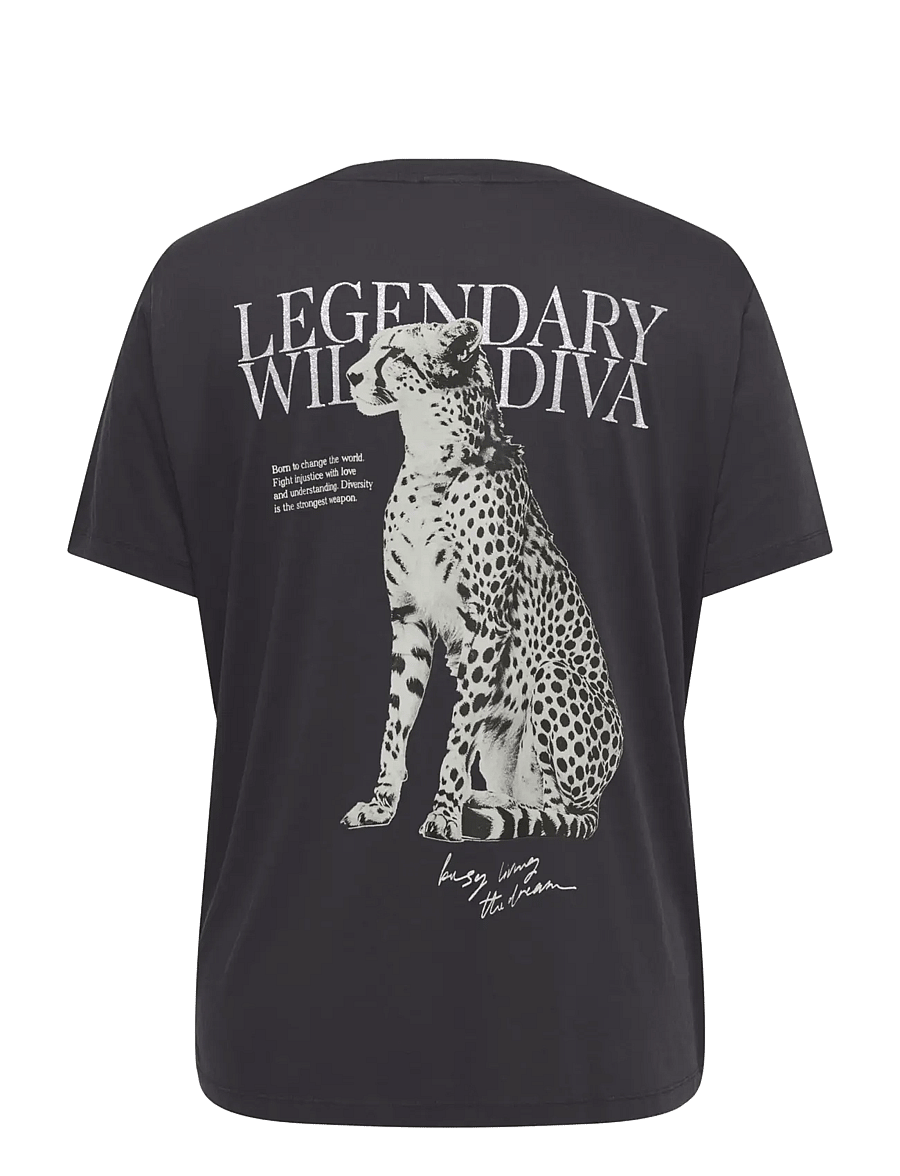 ONLY Carmakoma - CARROXY S/S REG O-NECK TEE JRS - phantom - 1