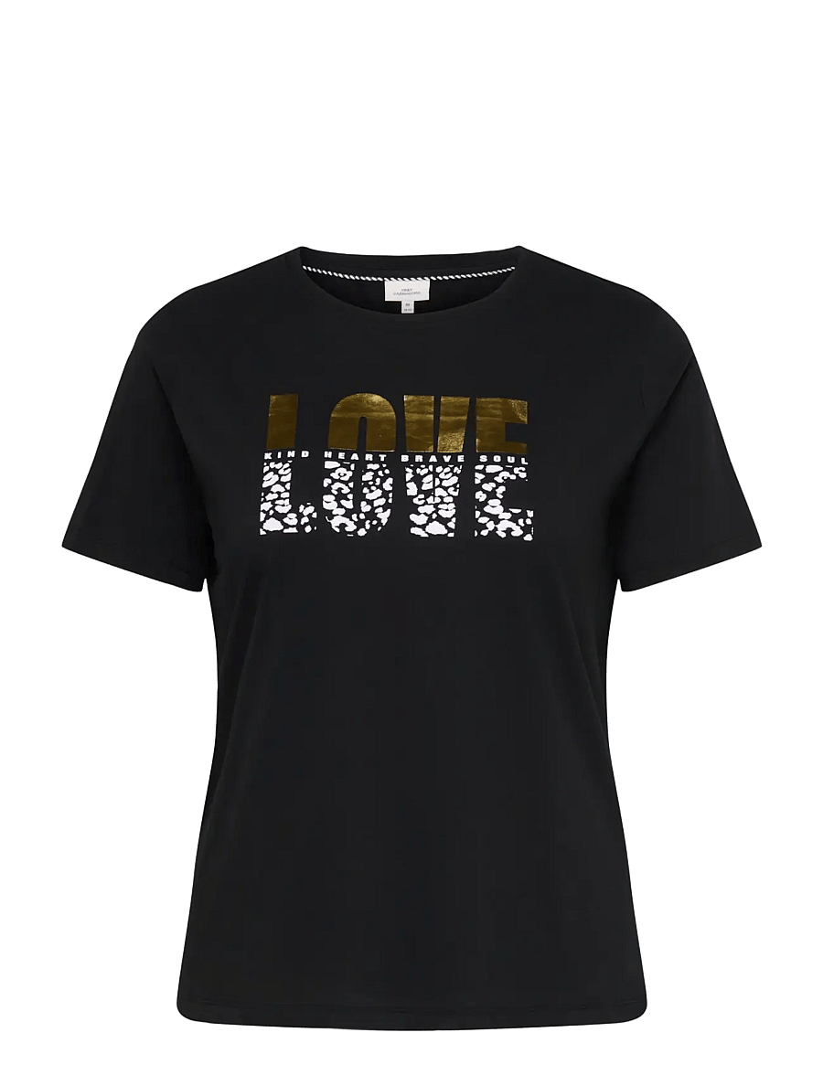 ONLY Carmakoma - CARKITA S/S REG TEE JRS NOOS - t-särgid - black - 1