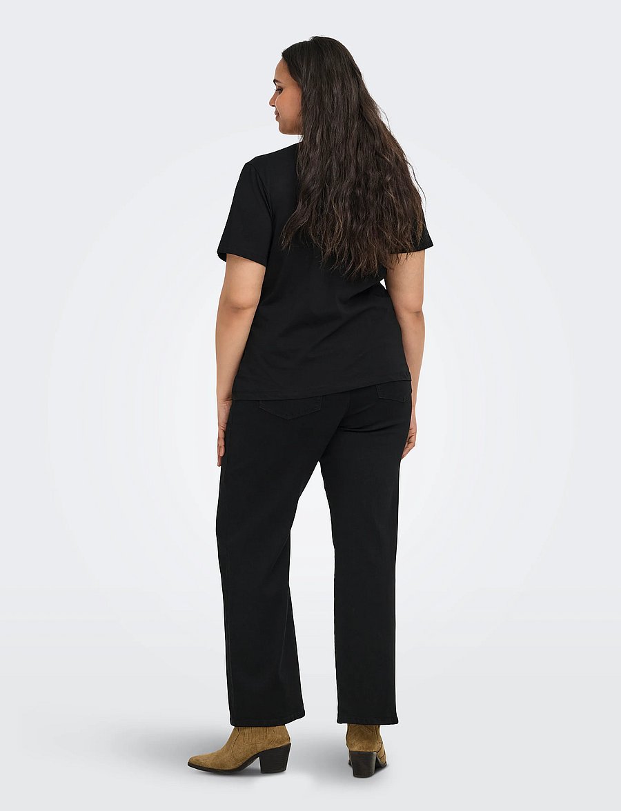 ONLY Carmakoma - CARKITA S/S REG TEE JRS NOOS - t-särgid - black - 3