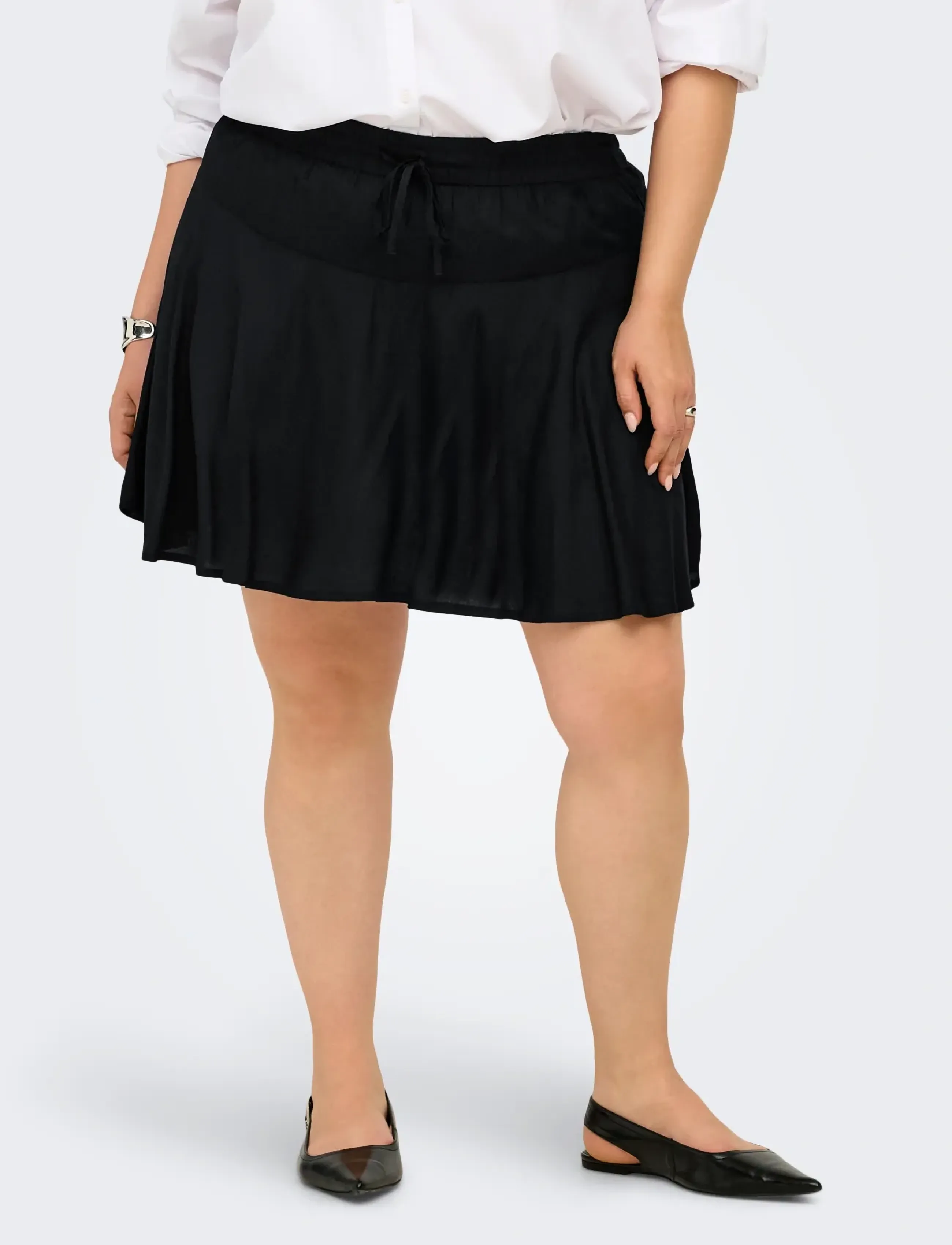 ONLY Carmakoma Carnala Skort Wvn Noos, 54, Röcke, Schwarz - Short Frauen