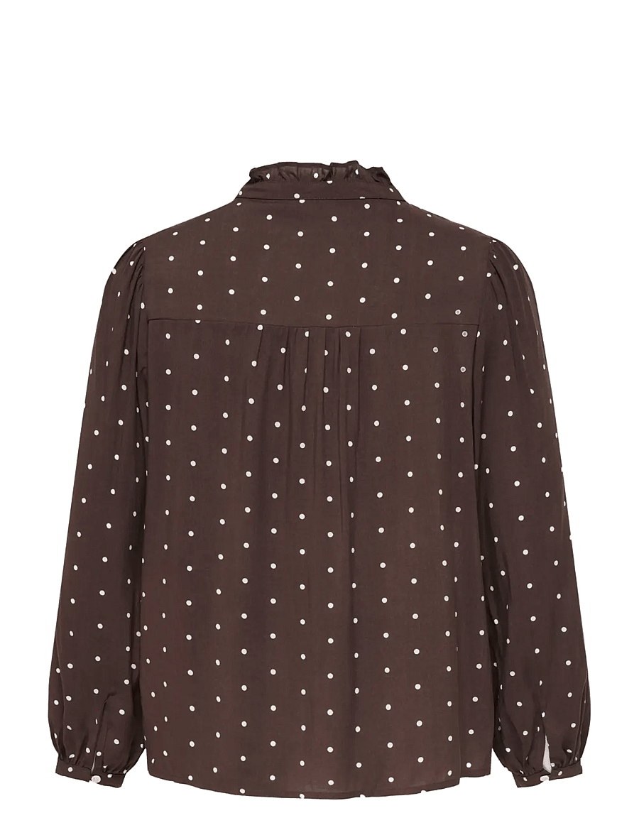 ONLY Carmakoma - CARRAYA L/S SHIRT WVN NOOS - langærmede skjorter - deep mahogany - 2