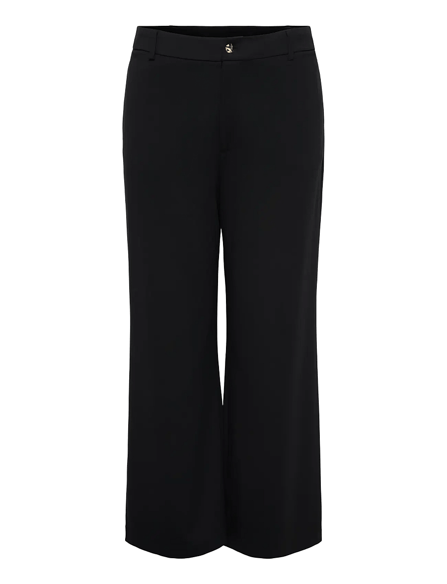 ONLY Carmakoma - CARGOLDTRASH-TAILOR HW STR PANT TLR NOOS - hose mit geradem bein - black - 0