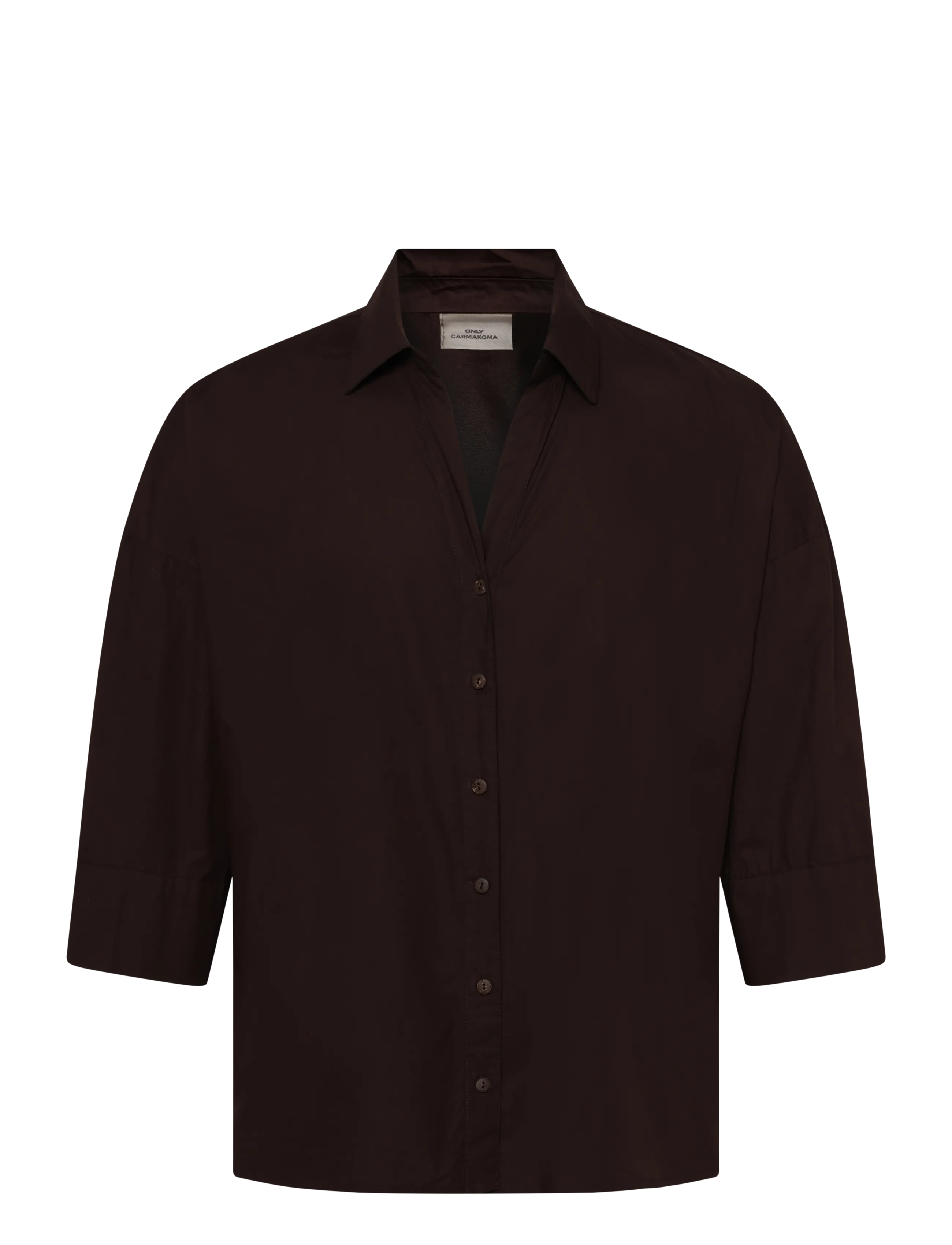 ONLY Carmakoma CARSAJA KERI 3/4 SHIRT WVN NOOS - Pluusid ja särgid - COFFEE BEAN / brown