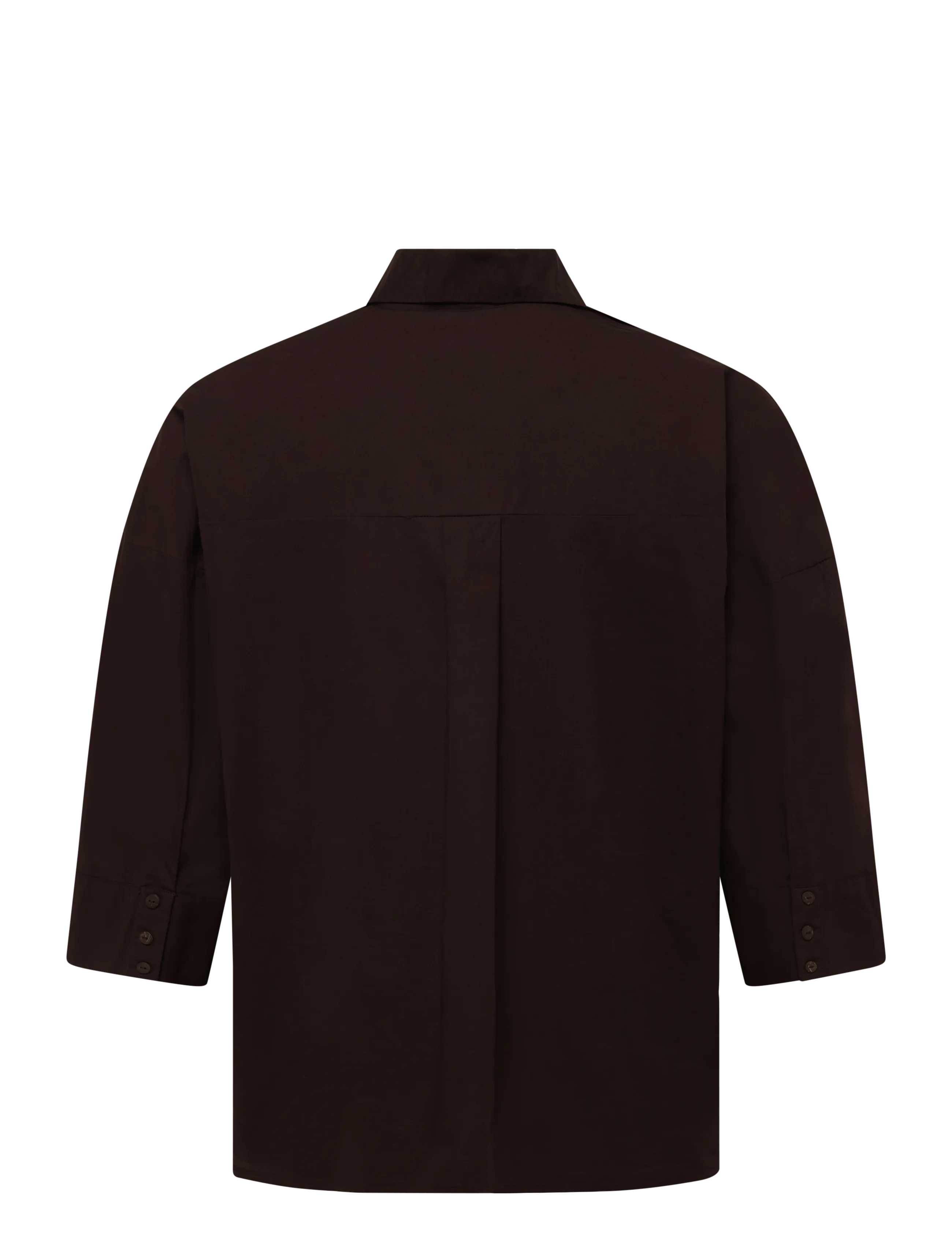 ONLY Carmakoma - CARSAJA KERI 3/4 SHIRT WVN NOOS - coffee bean - 1