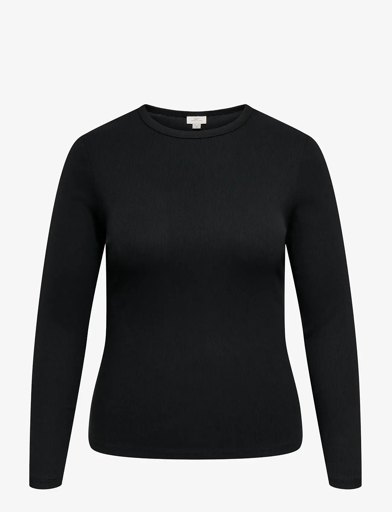 ONLY Carmakoma - CARVAL L/S O-NECK TOP JRS NOOS - palaidinukės ilgomis rankovėmis - black - 0